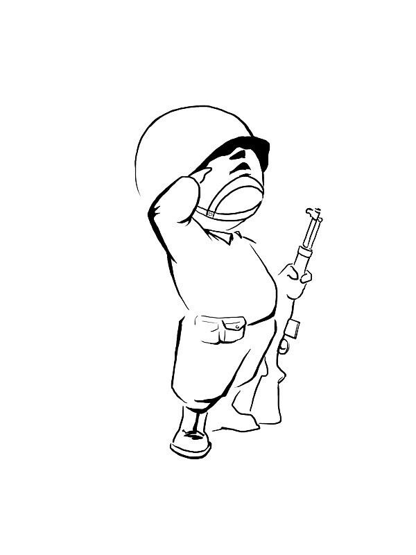 мальчик военный картинка