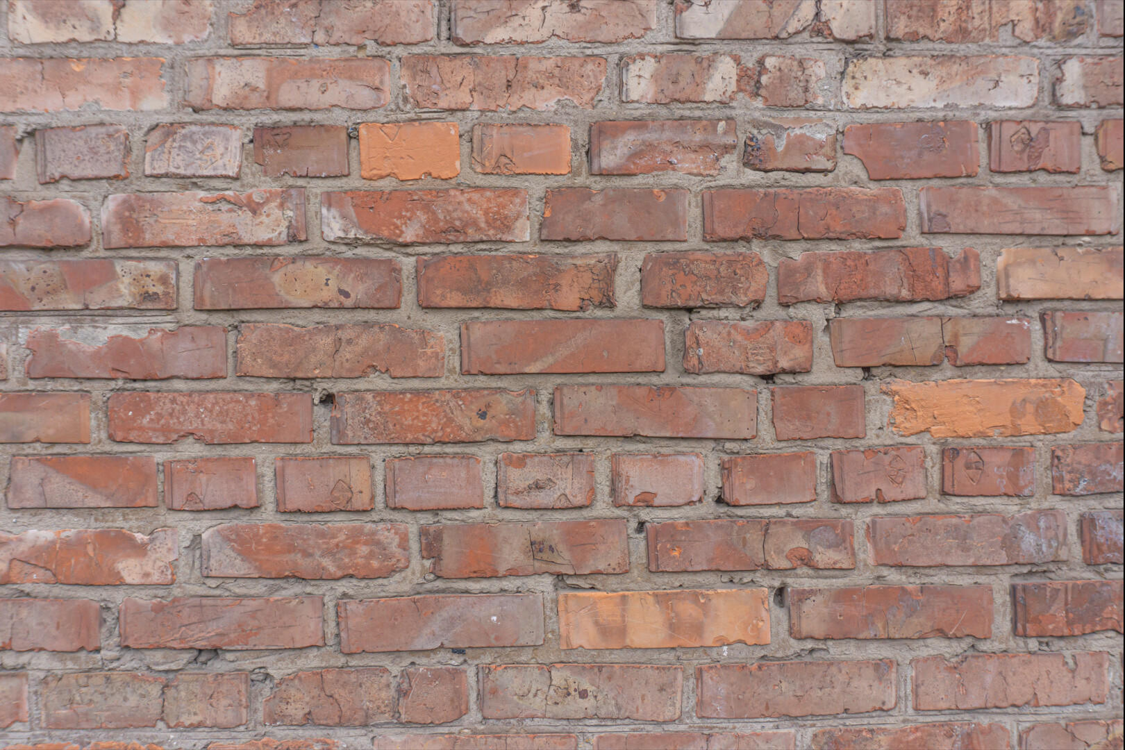 Mr Unity - Old Red Brick Wall (8K PBR) Photogrammetry based