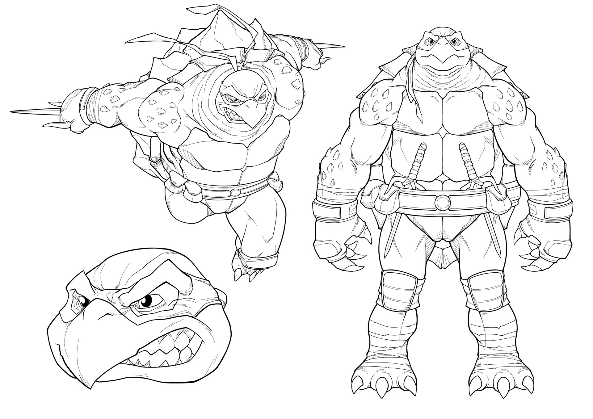 Artstation Character Sheet Raphael Tmnt