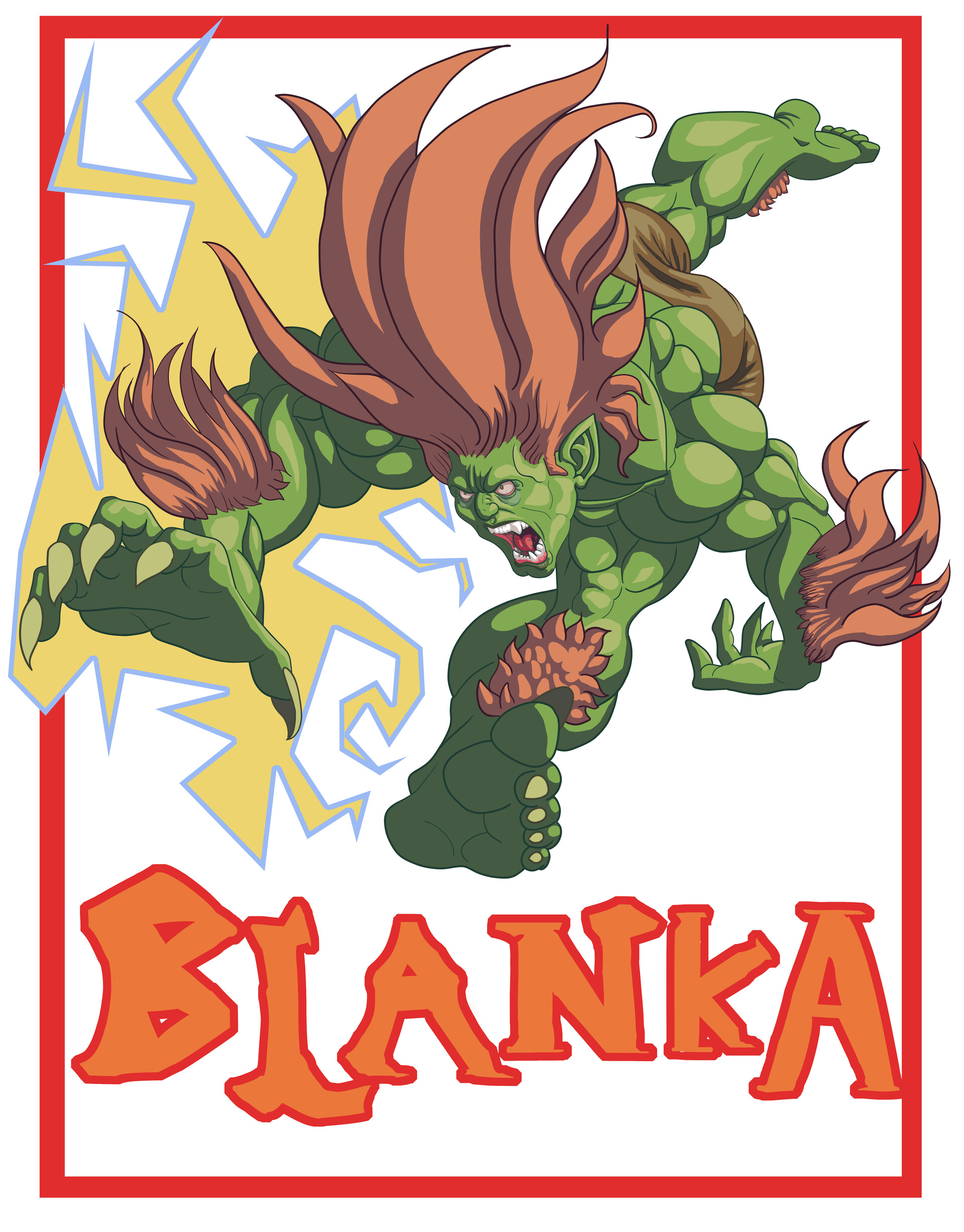 ArtStation - Blanka - Street Fighter Fan Art