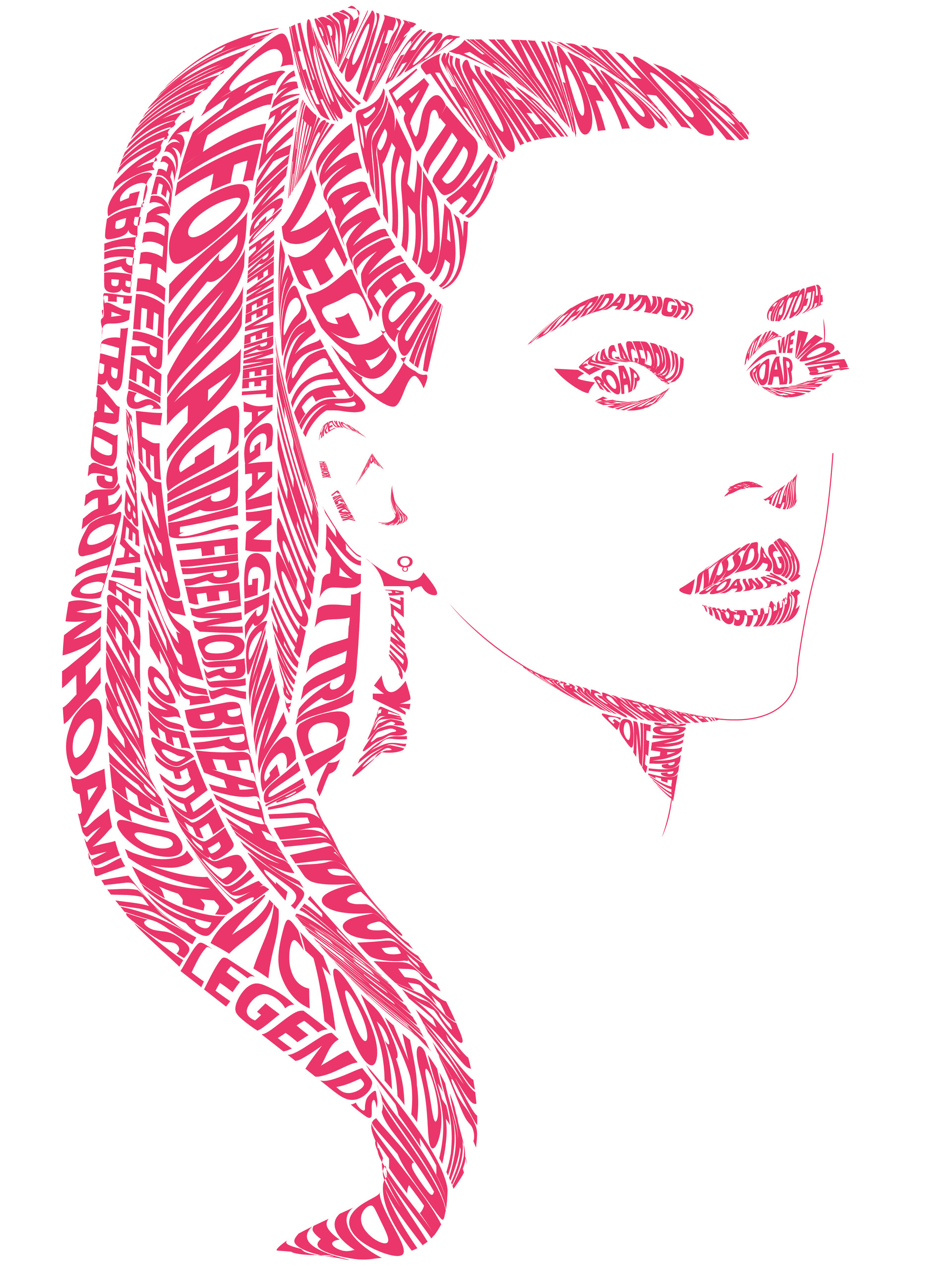 ArtStation Typography Art Ketty Perry