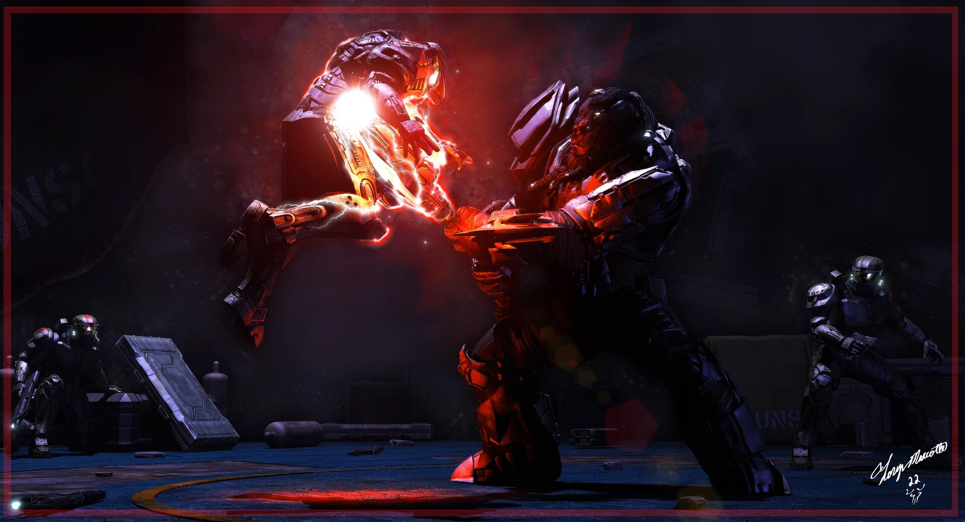 Halo Wars 2 Red Team Vs Atriox ArtStation - RedTeam Vs Ariox
