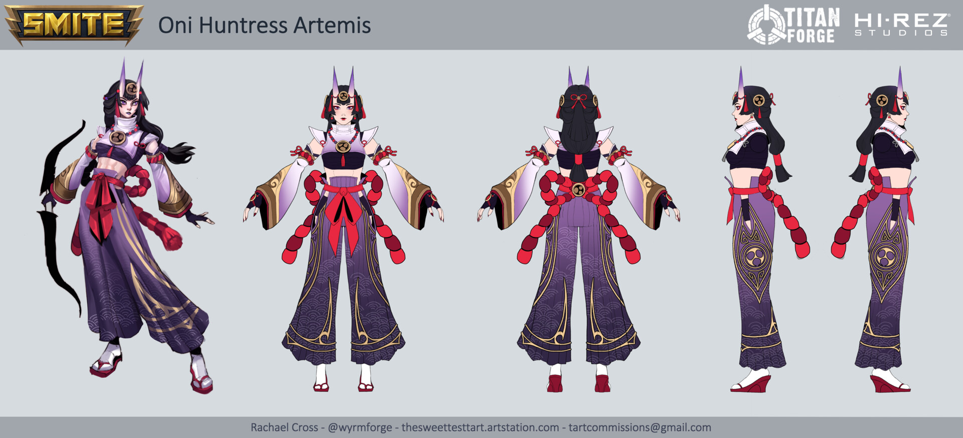 Rachael Cross - SMITE - Oni Huntress Artemis and Miss Misery Nike