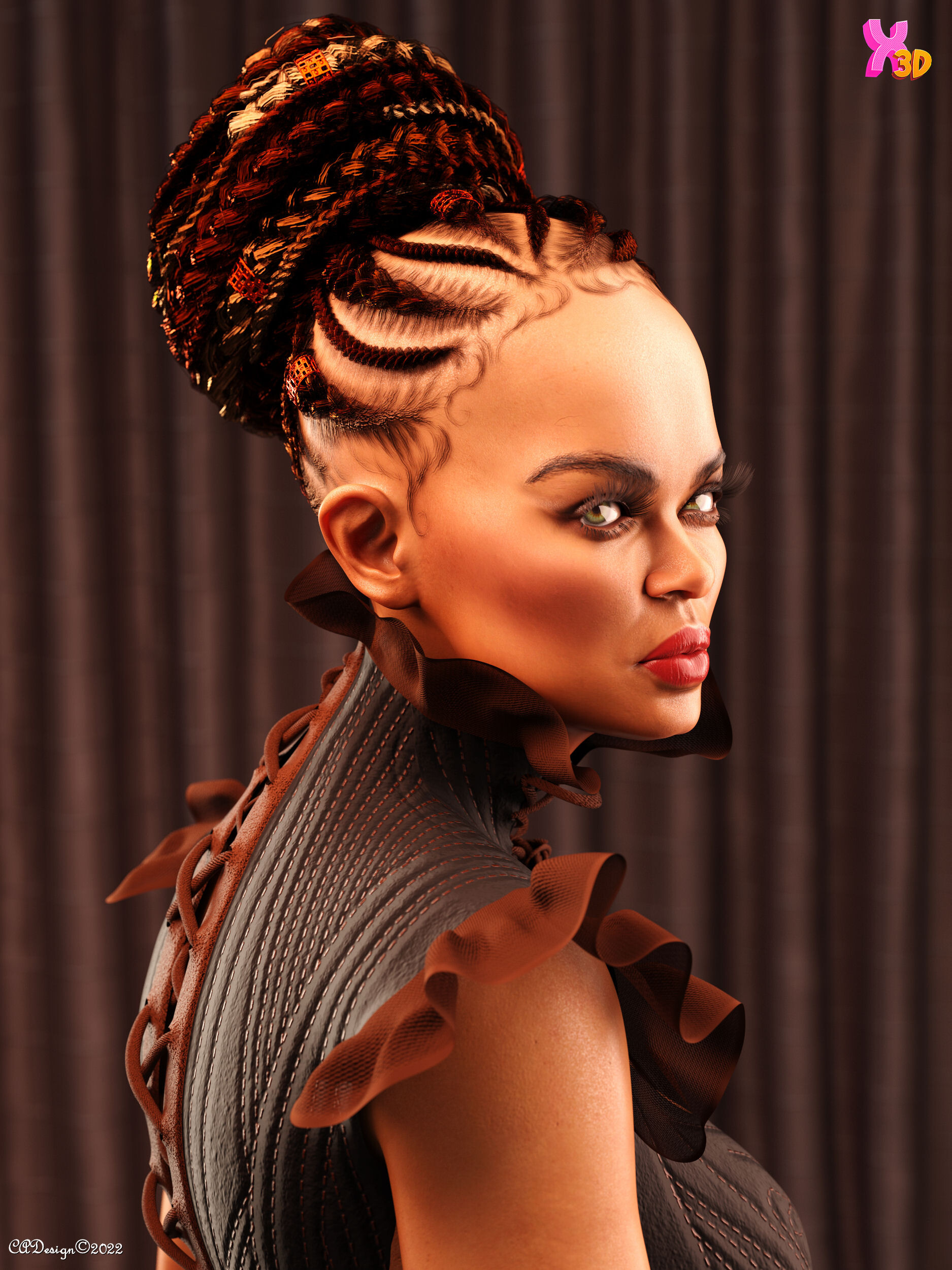  Xtreme3D Studio - Braided Bun G8F by SdeB Store