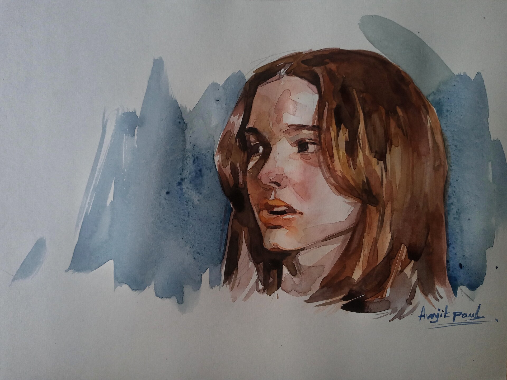 ArtStation - Watercolor on paper