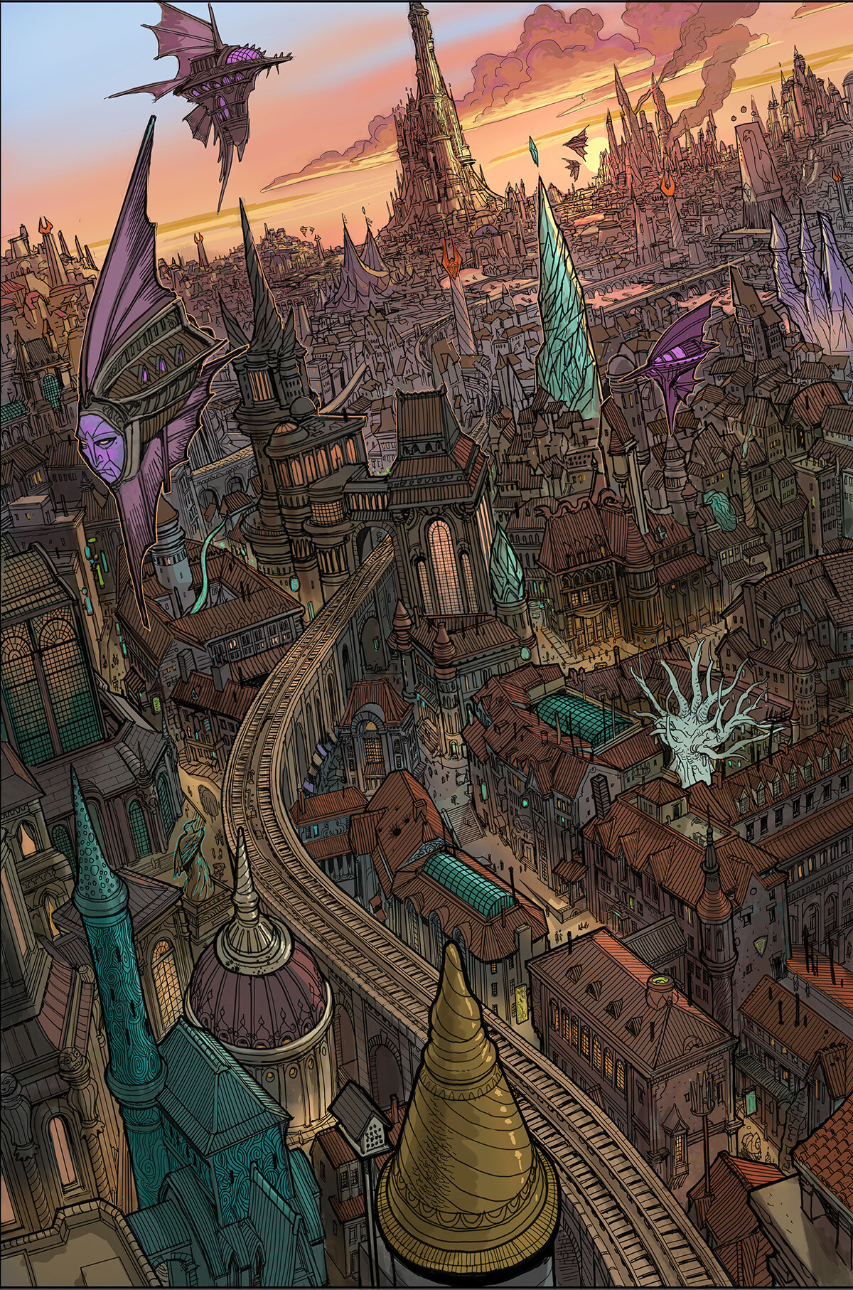 ArtStation - City of Gateway: Establishing Shot