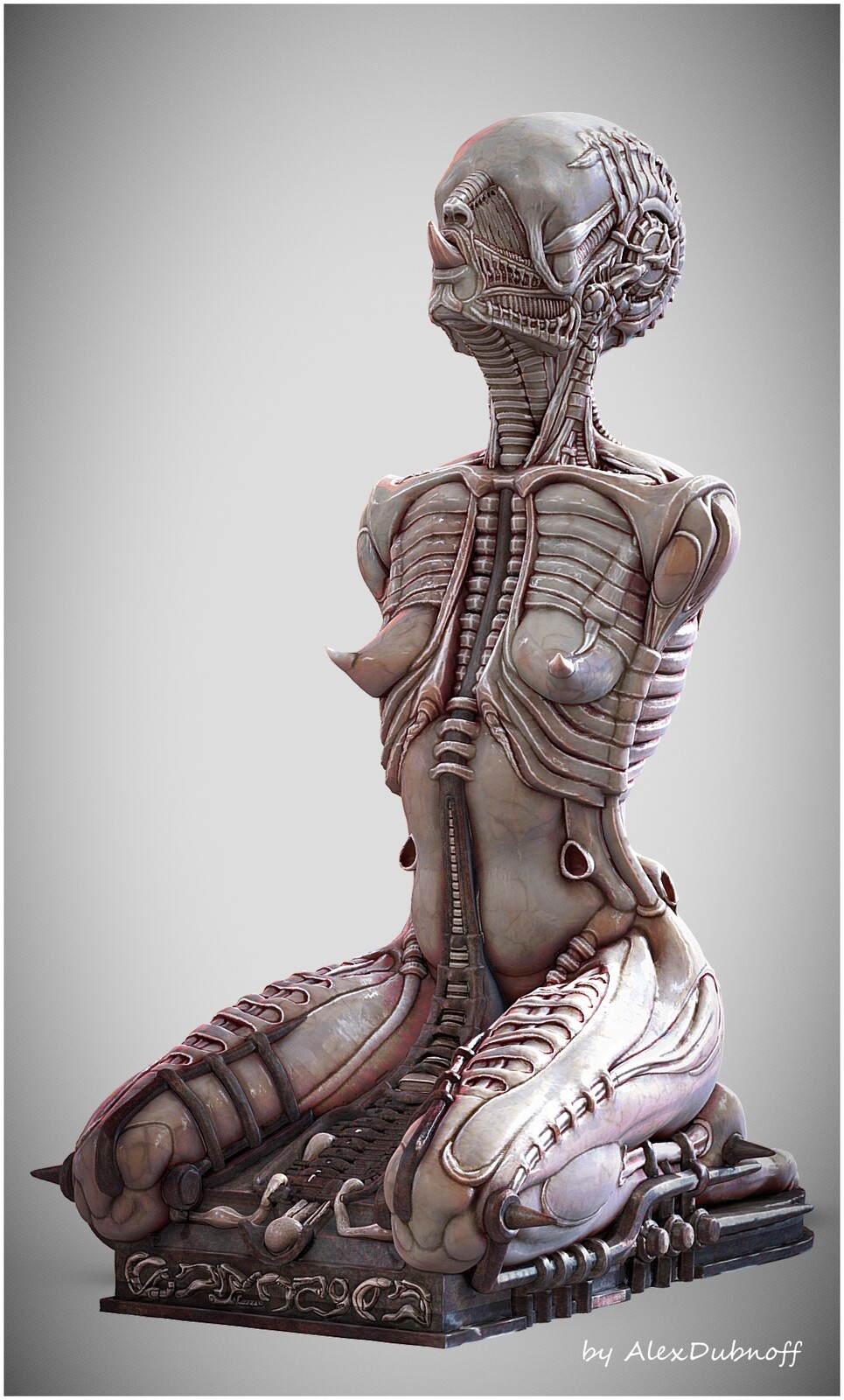 Alien kneeling