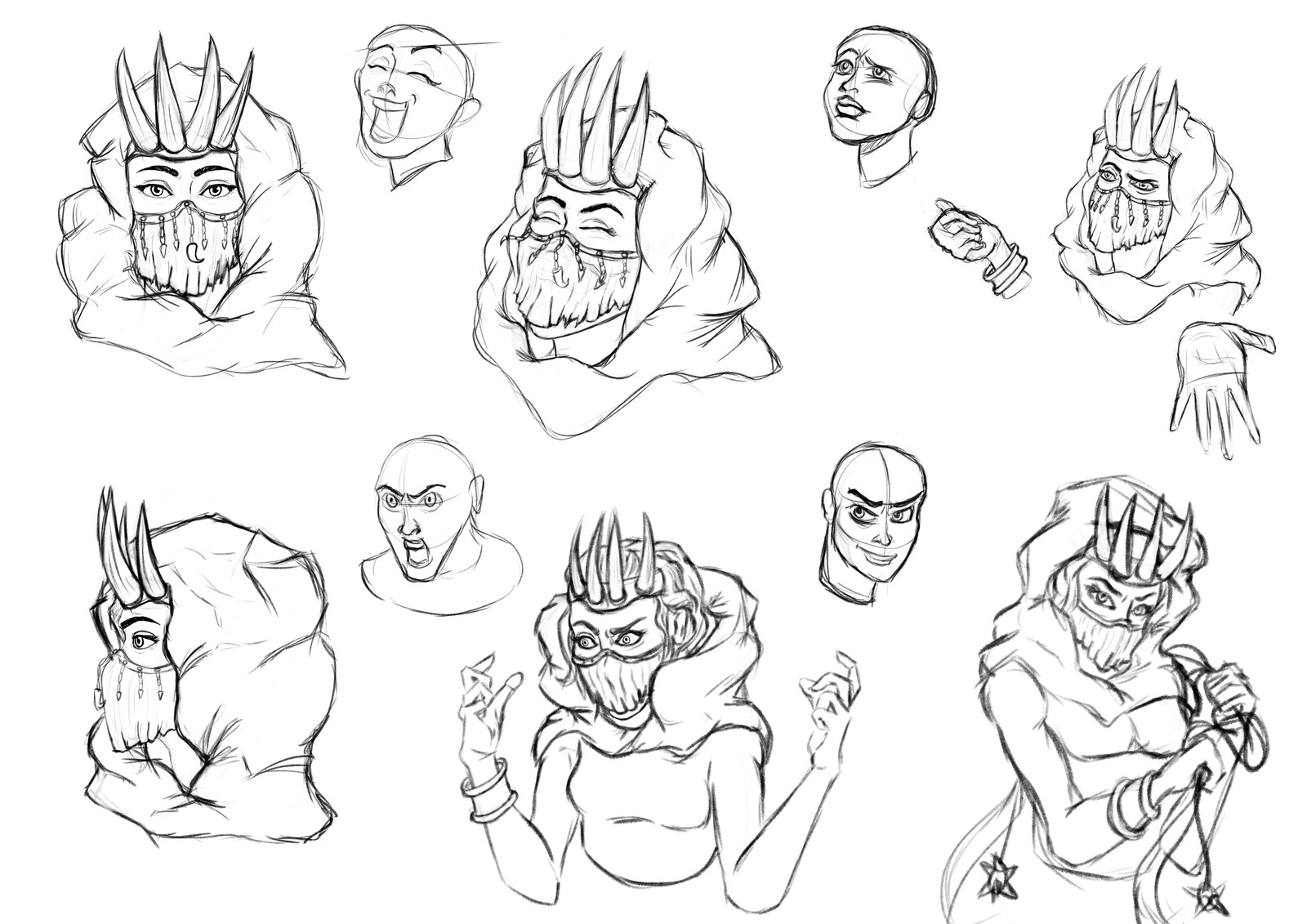 Facial expresions.