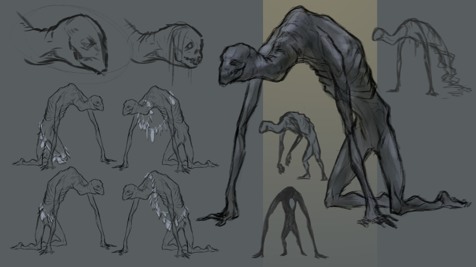 Sketches of the monsters
