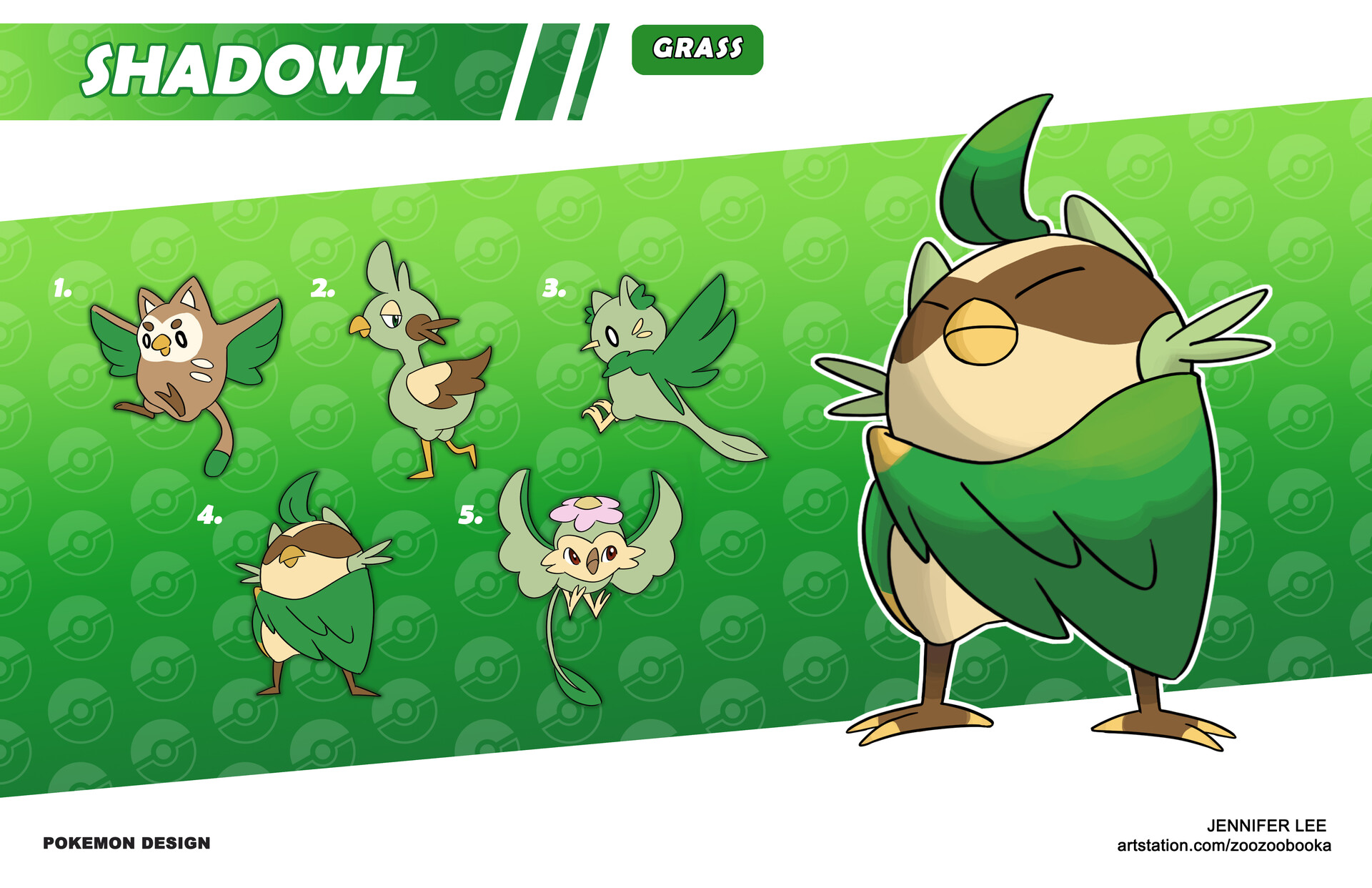 Jennifer Lee - Fakemon Designs