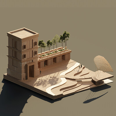 Isometric Cardboard Environment