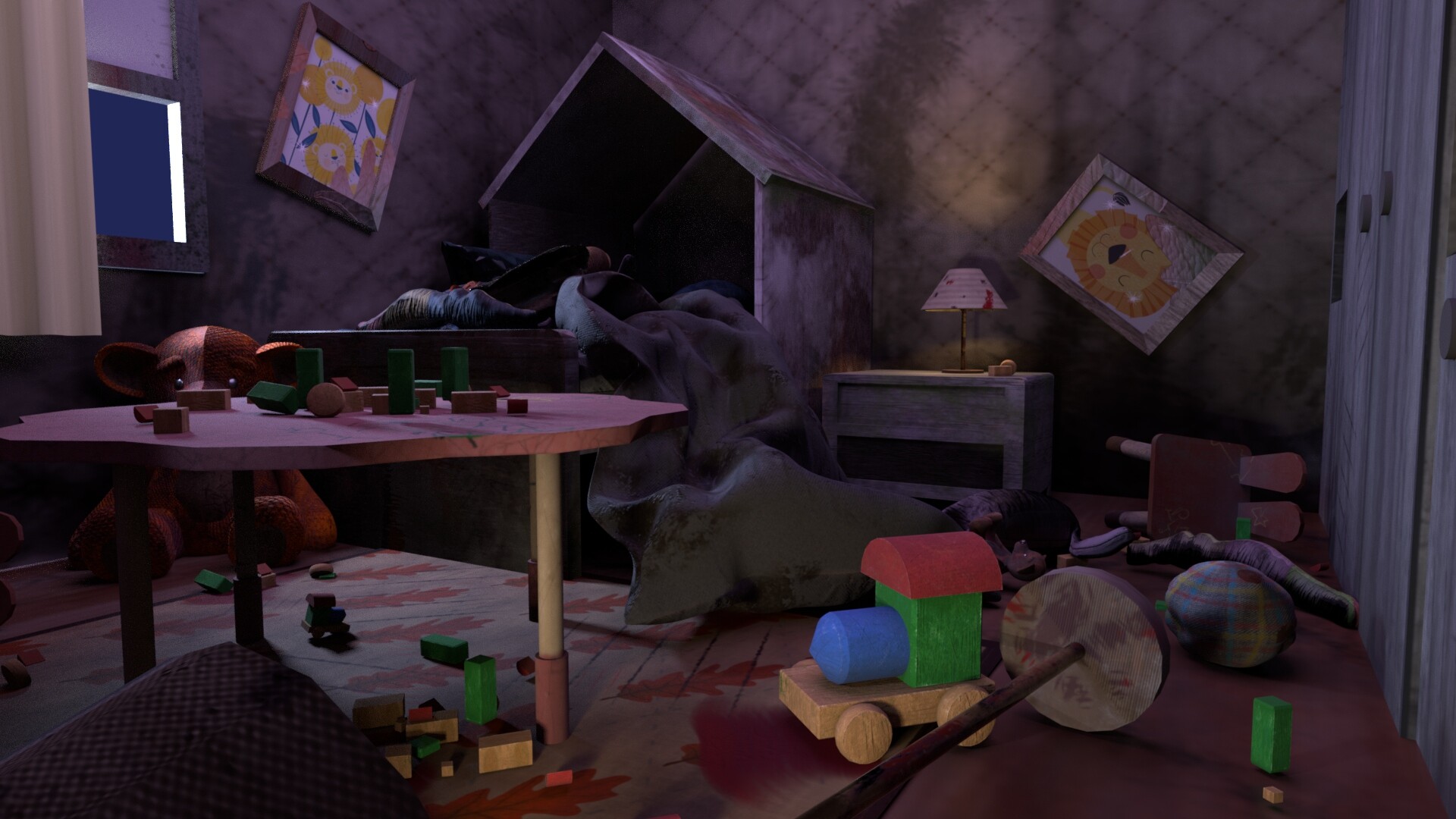 ArtStation Abandoned children's rooms