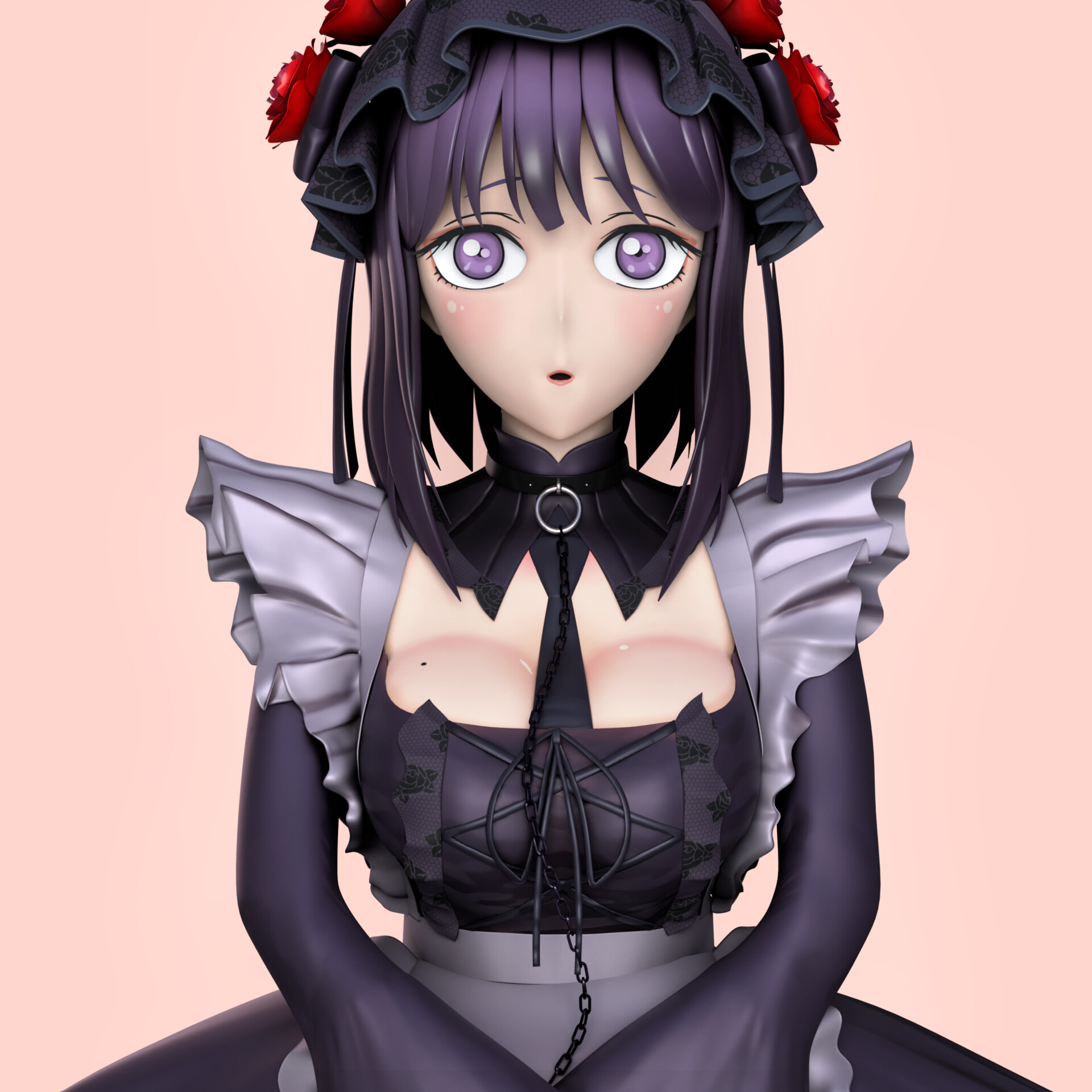 ArtStation - Digital Painting - Kitagawa Marin as Kuroe Shizuku-Tan - Fanart