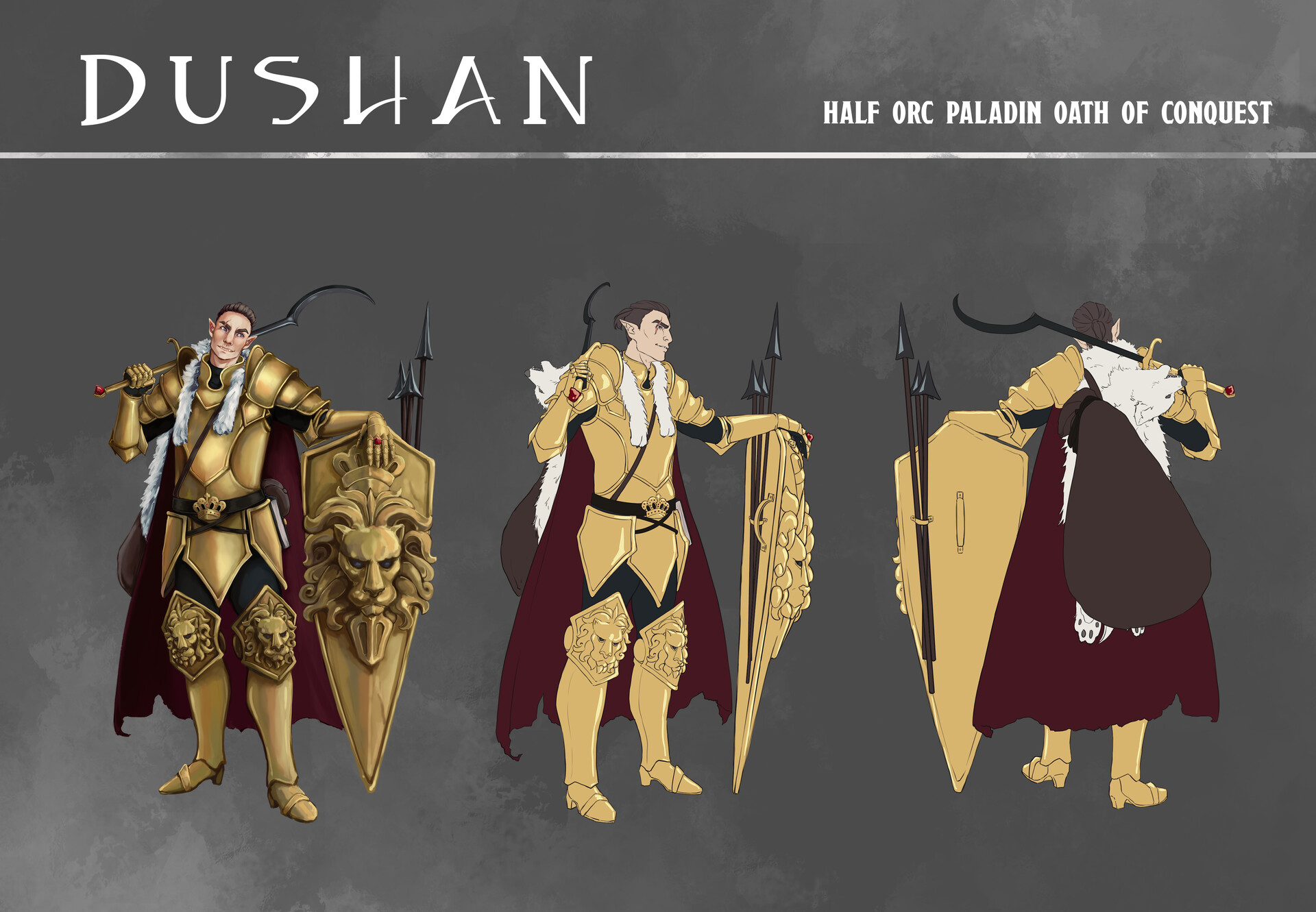 Artstation Dushan The Mighty Character Design