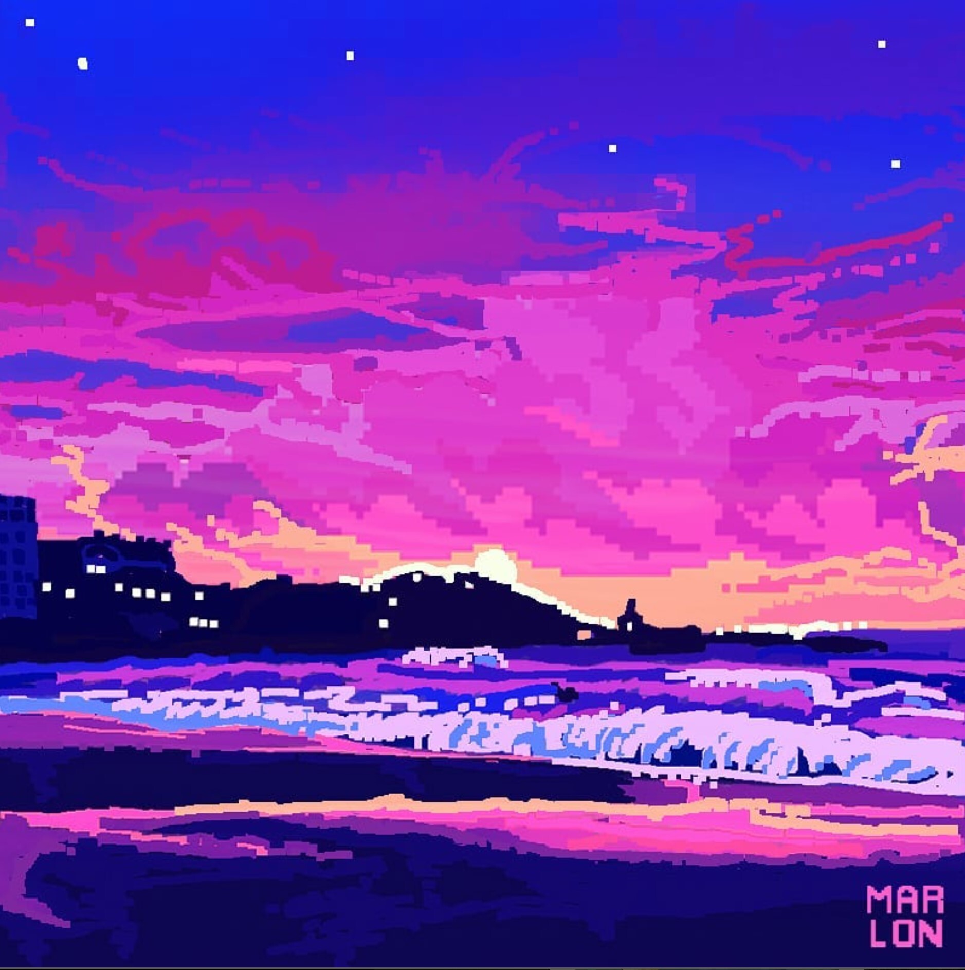 ArtStation - Pixel Sunset