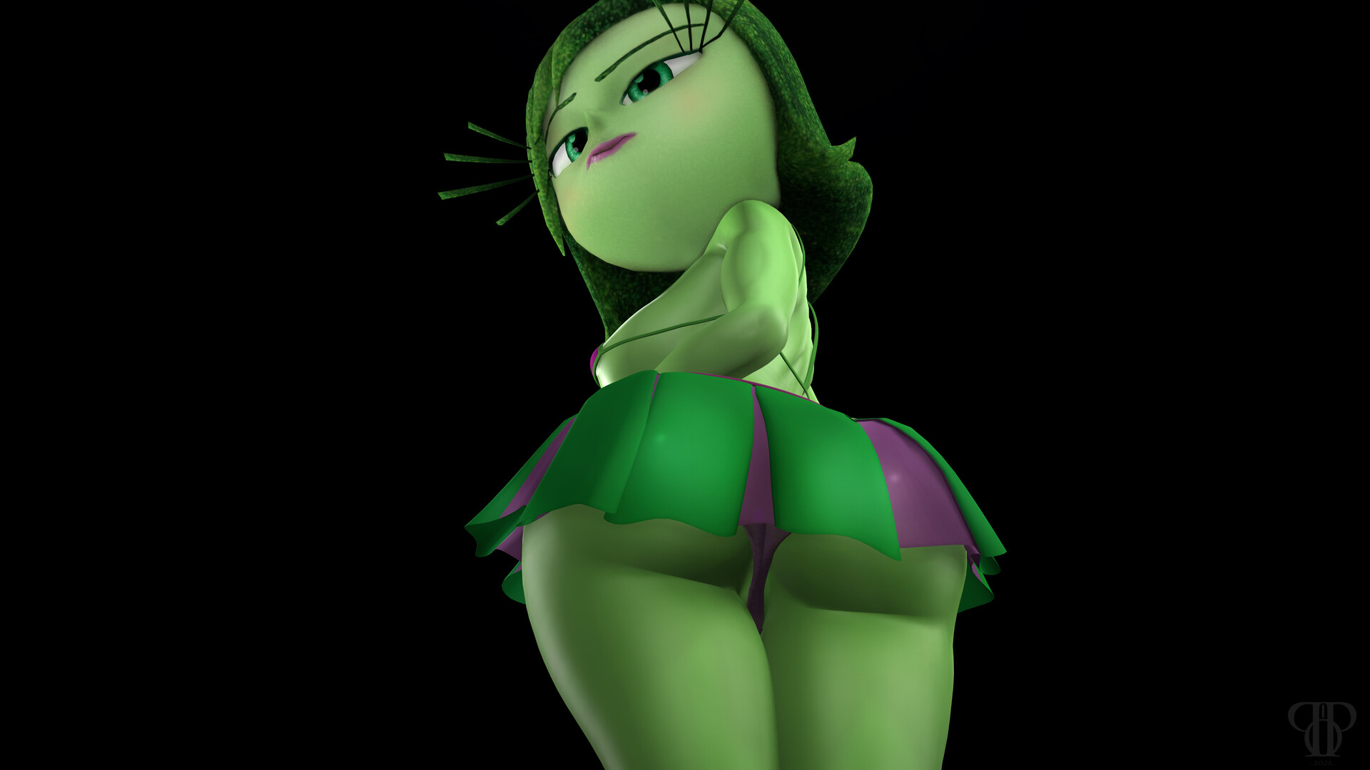 ArtStation - Inside Out - Disgust (SFW) SFM (Purchase to Nude Version)