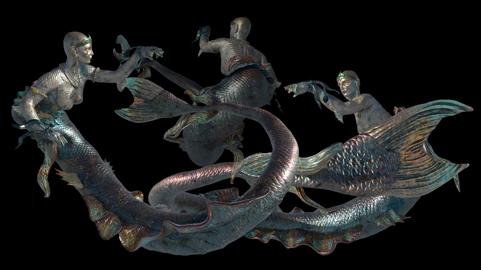 Sirena Mermaid Substance Painter Texturing
