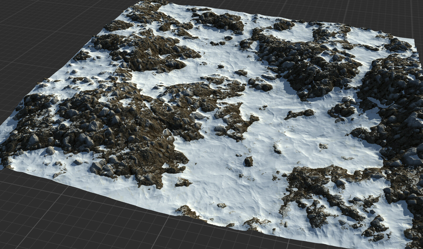 Playing with rock creation and scattering here. 