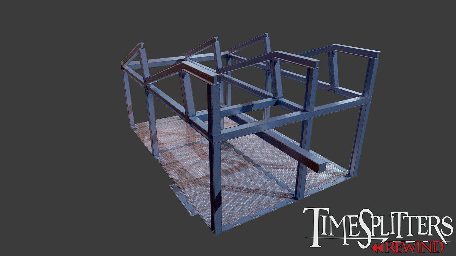 A little scene in Marmoset testing the modularity of the iron beams