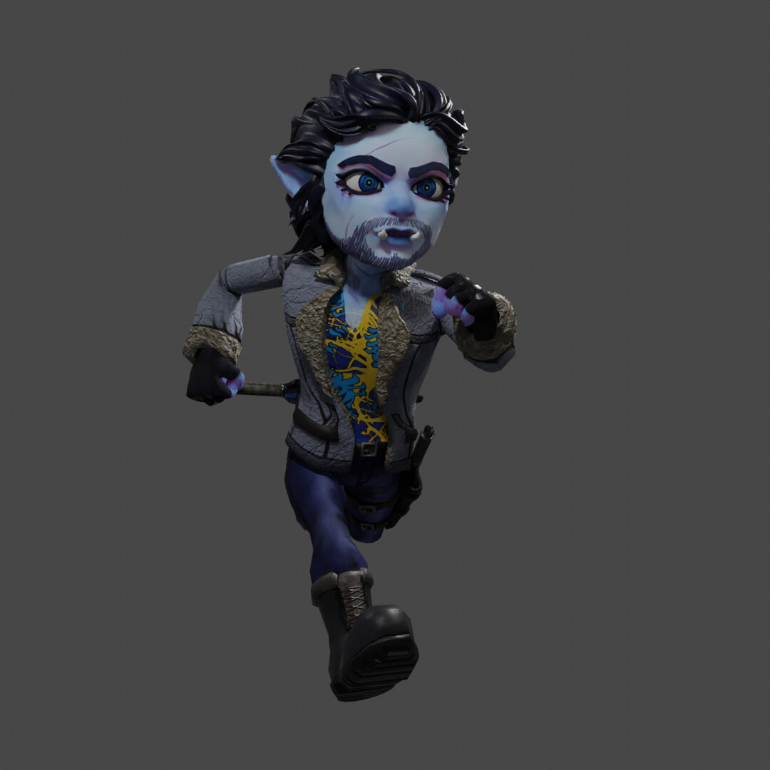 Freezeframe from run cycle