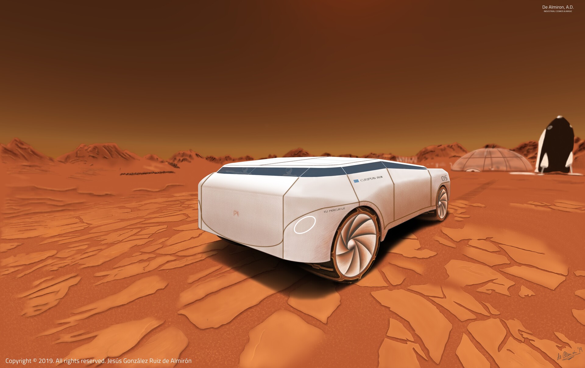 ArtStation - Mars Rover T1 (2019)