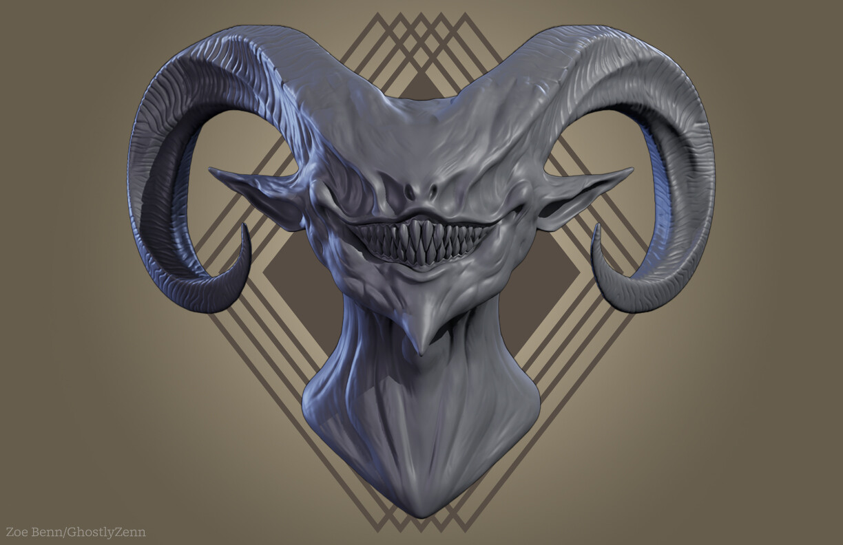 ArtStation Absurdness by Yin Zhe Creature Bust