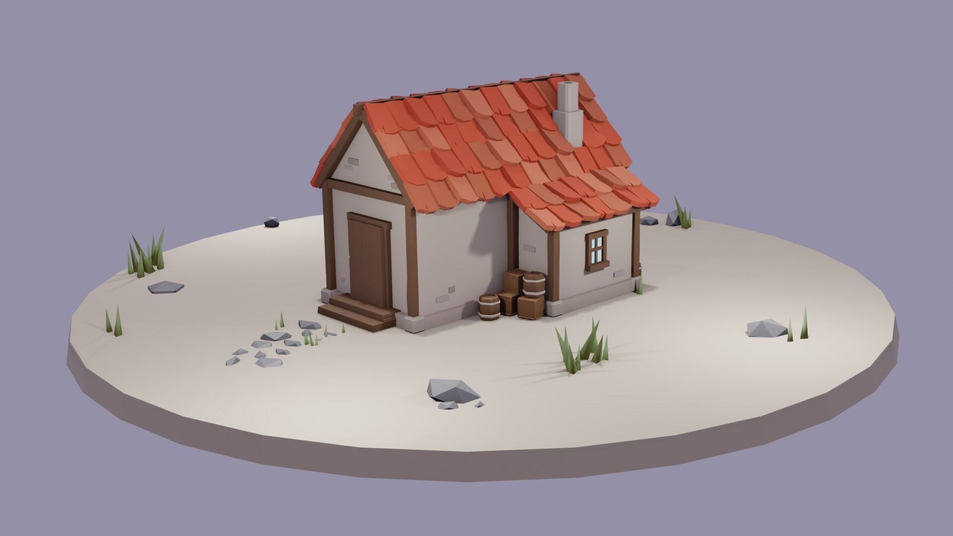 ArtStation - Cartoon Village House ArtStation - Cartoon Village House