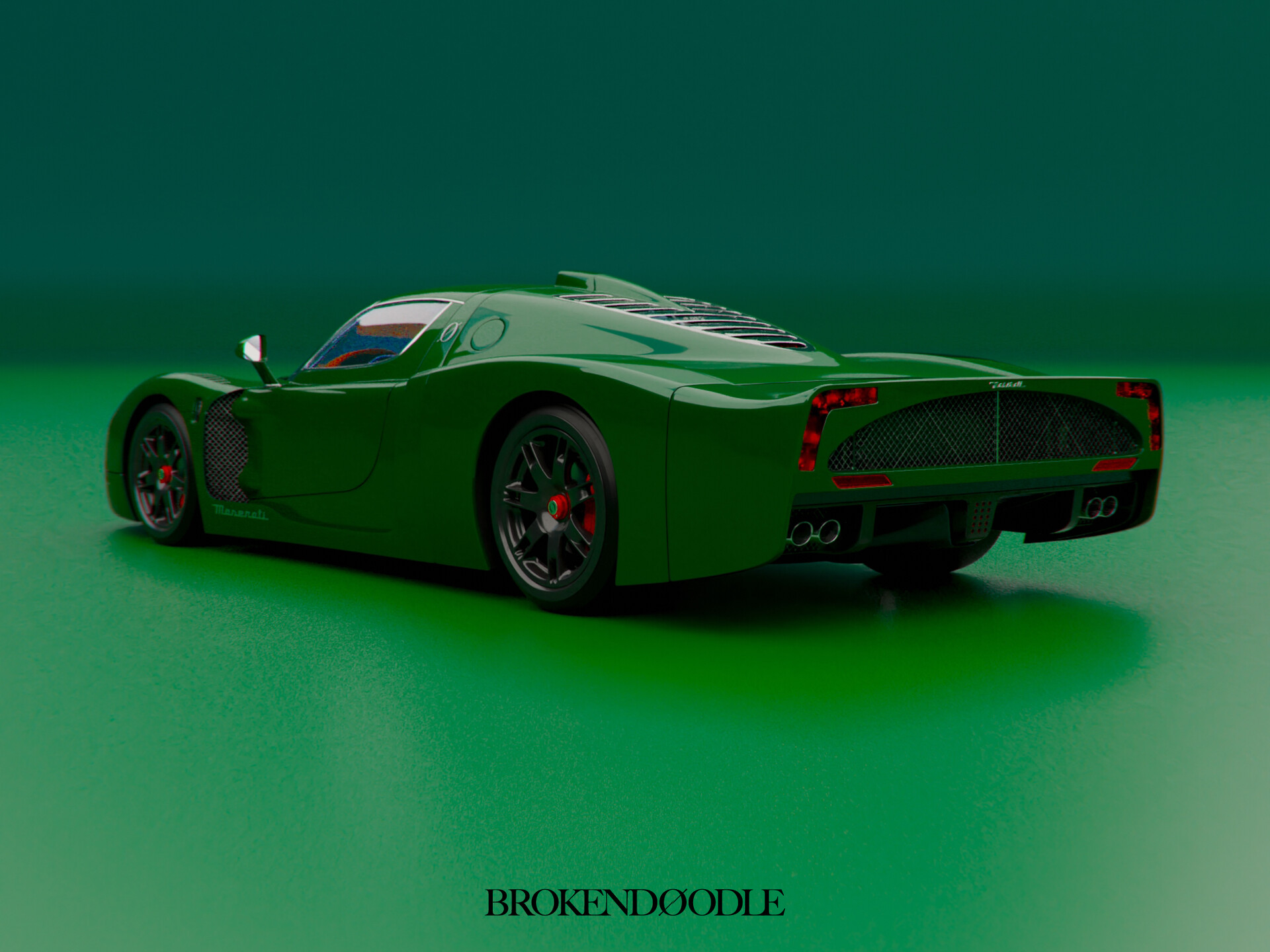 Broken Doodle Maserati MC 13 Green Set broken-doodle-maserati-mc-13-green-set