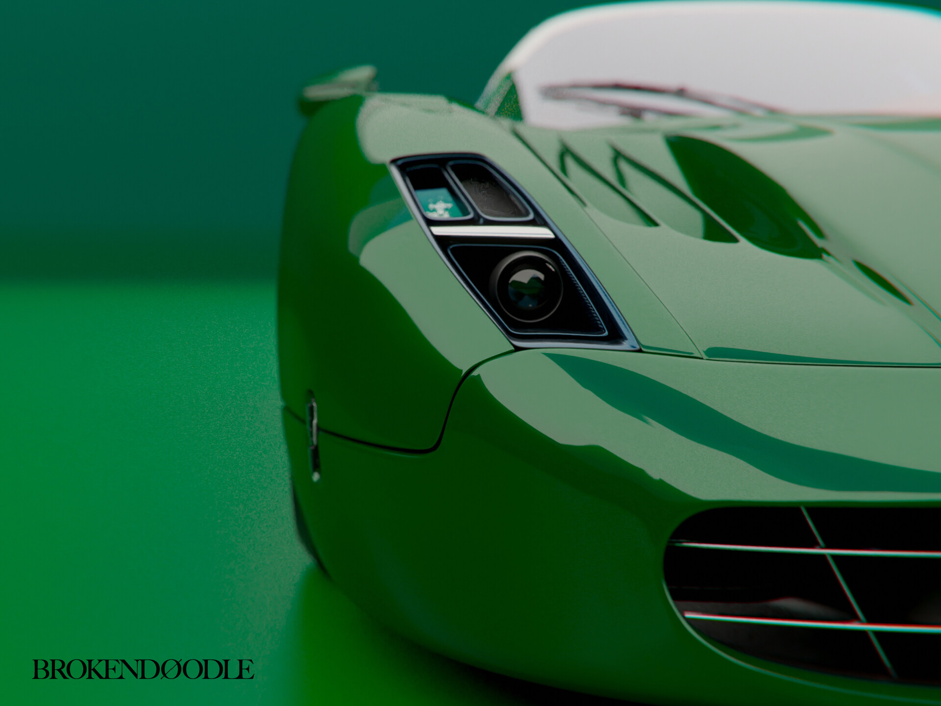 Broken Doodle Maserati MC 13 Green Set broken-doodle-maserati-mc-13-green-set
