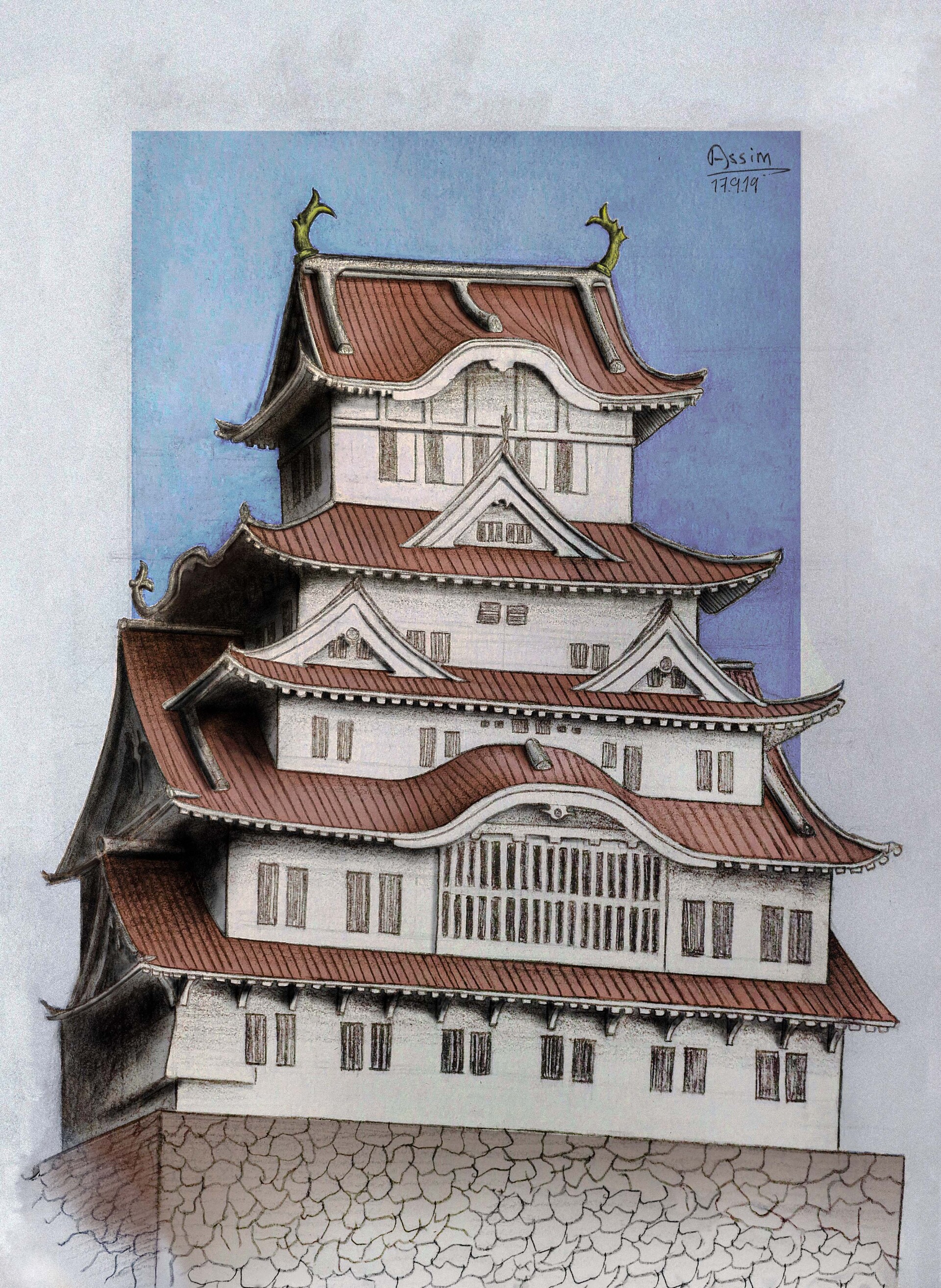 ArtStation - Talking Tall - A Japanese Castle