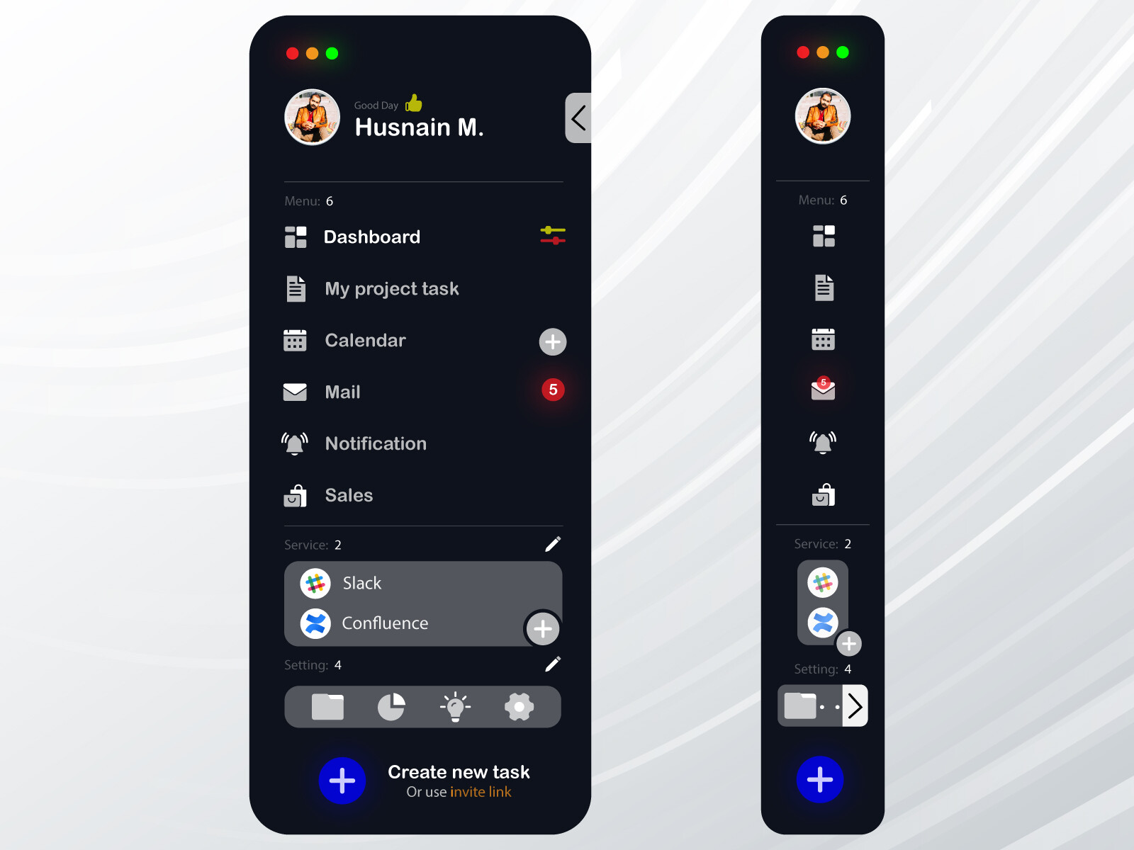 ArtStation - UI/UX #SideMenu image.