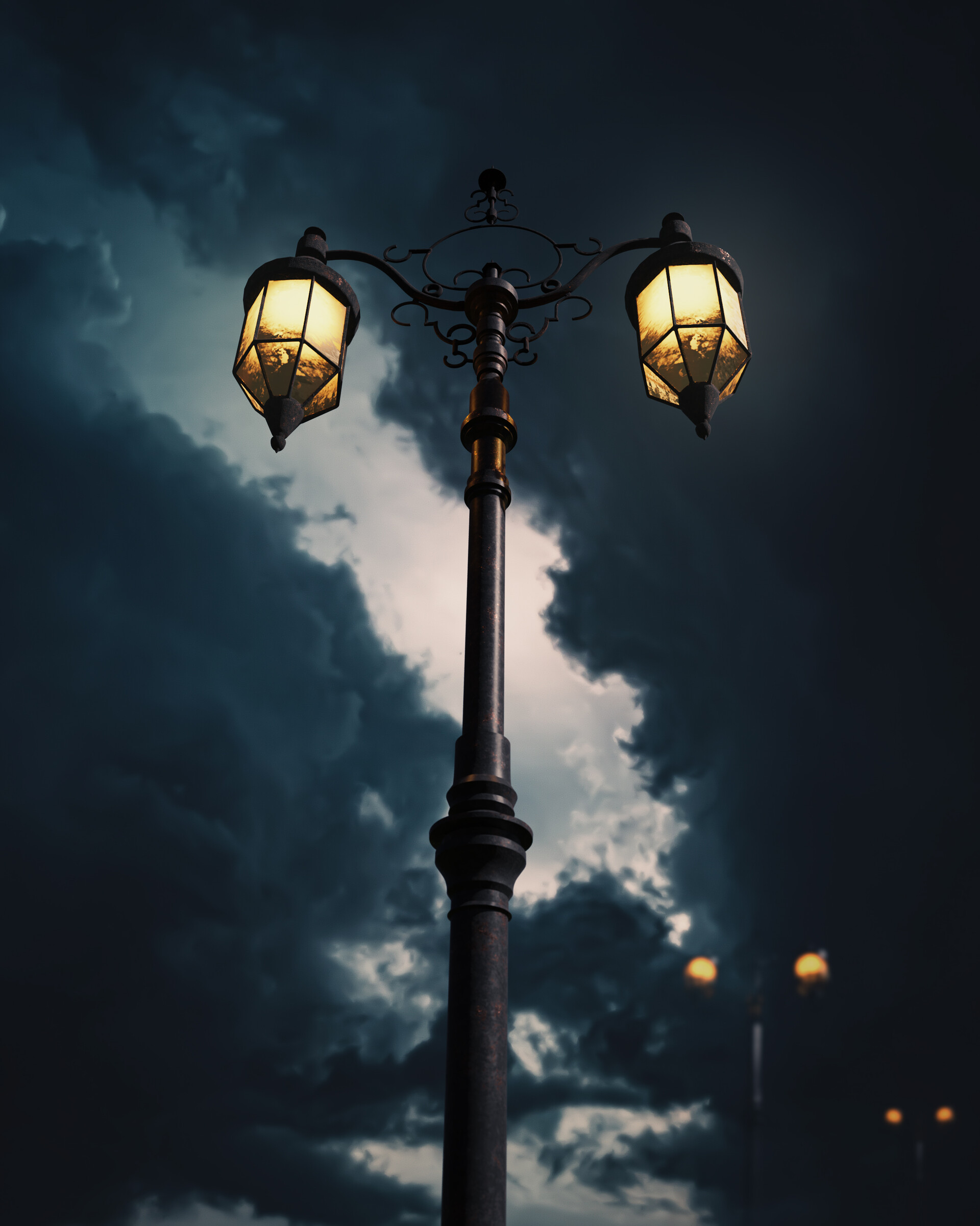 ArtStation - Cloudy Street lamp