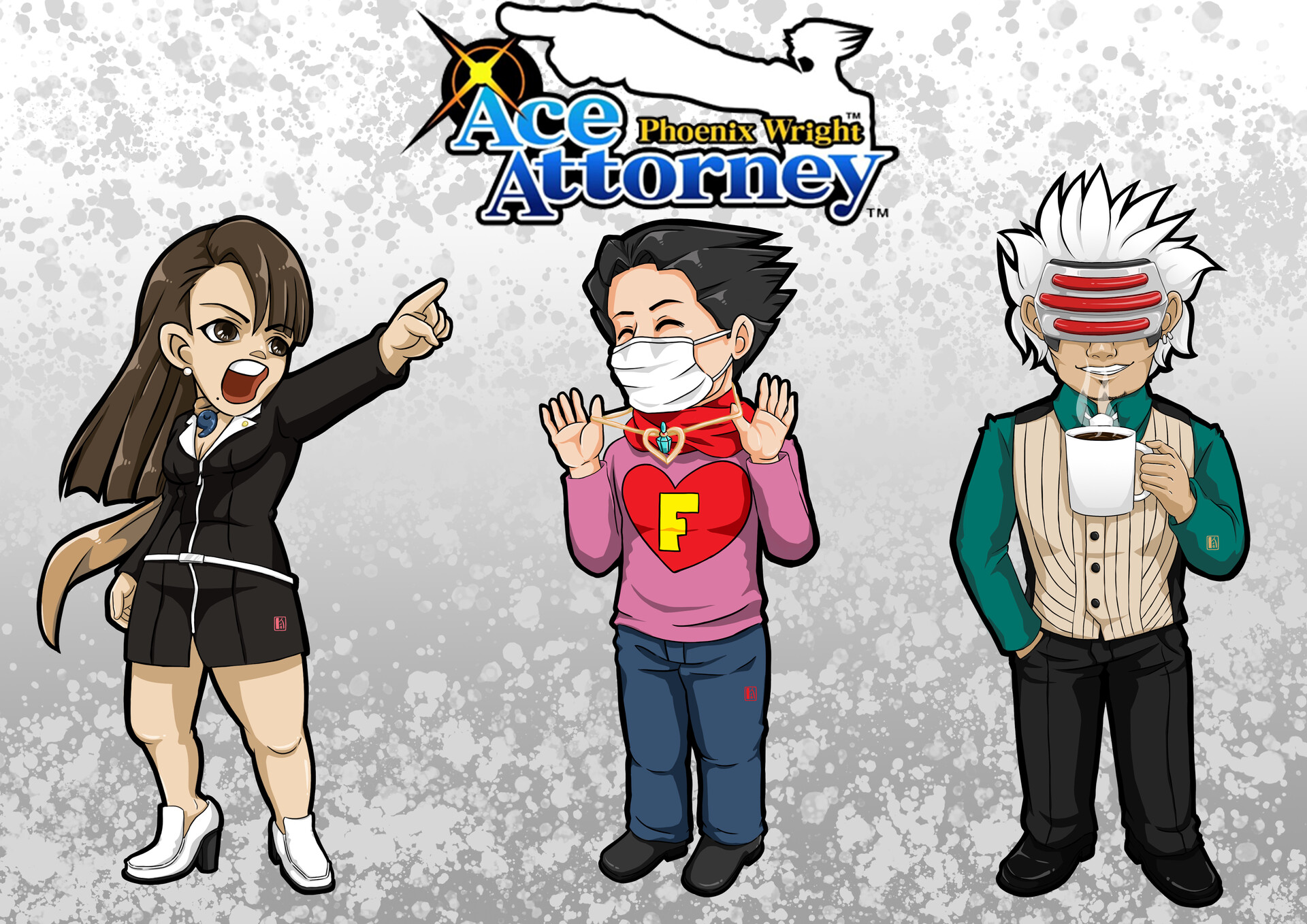 ArtStation - Phoenix Wright: Ace Attorney - Characters for