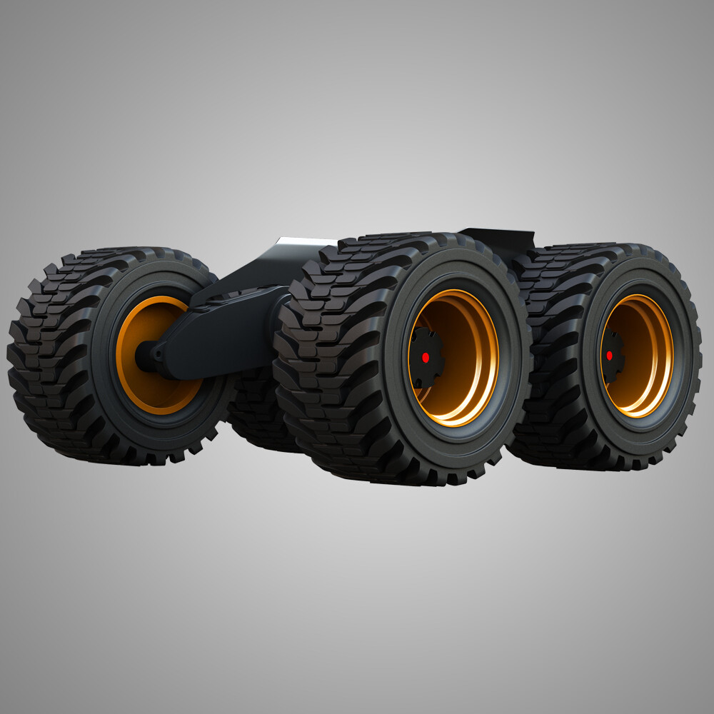 H21D Forestry Harvester Wheels and Tires with Suspension