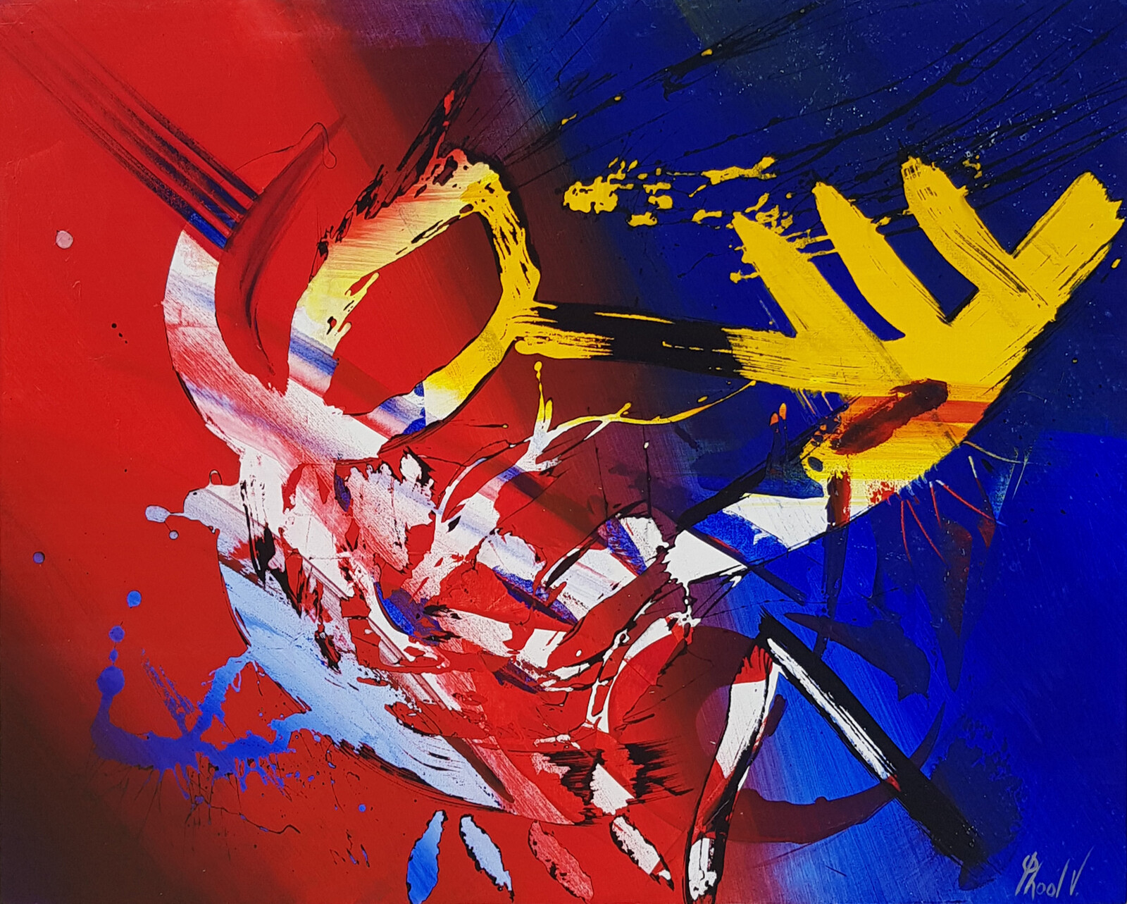 Nacimiento, Acrilico sobre tela 100 cm x 80cm