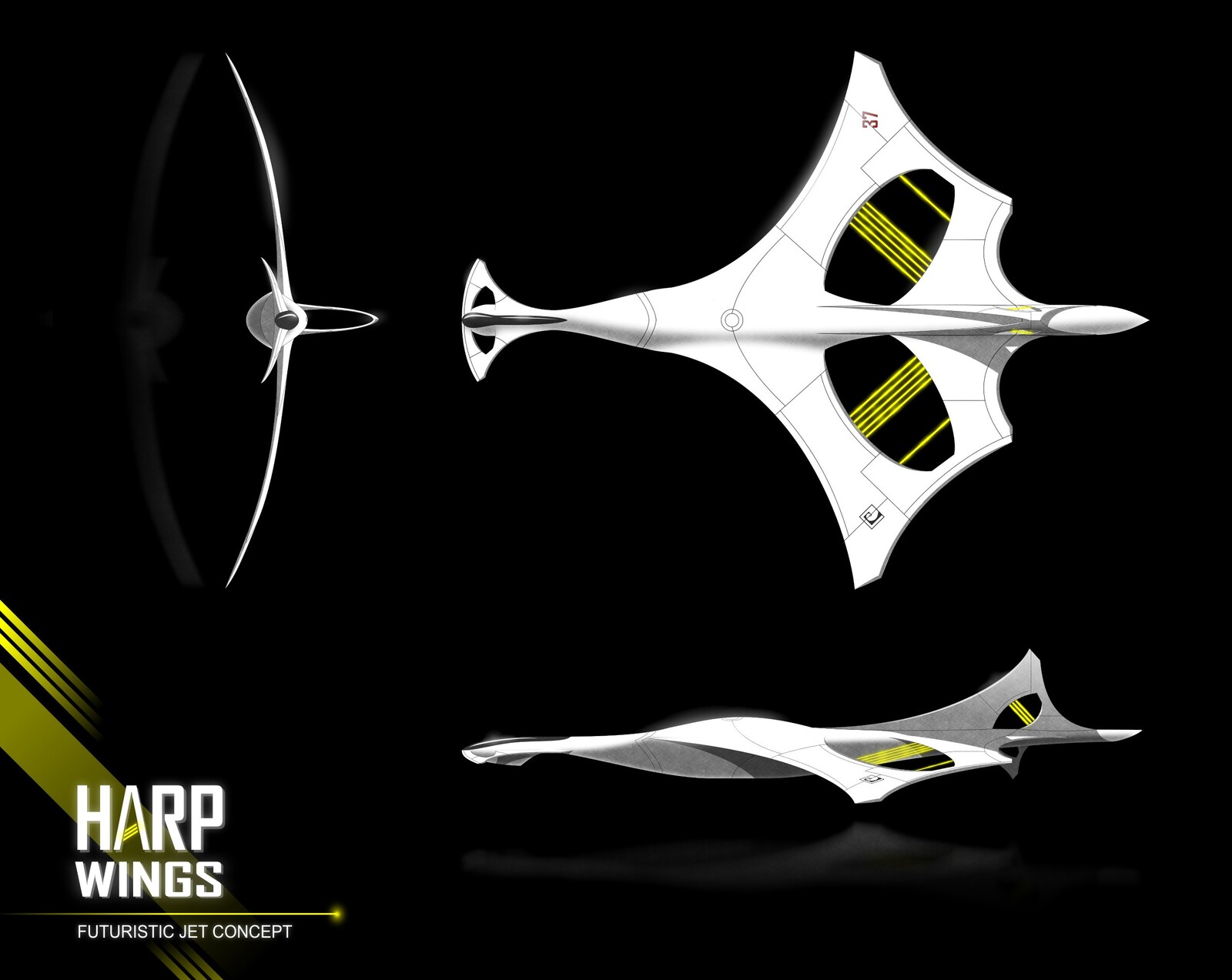 Wing design from a previous concept