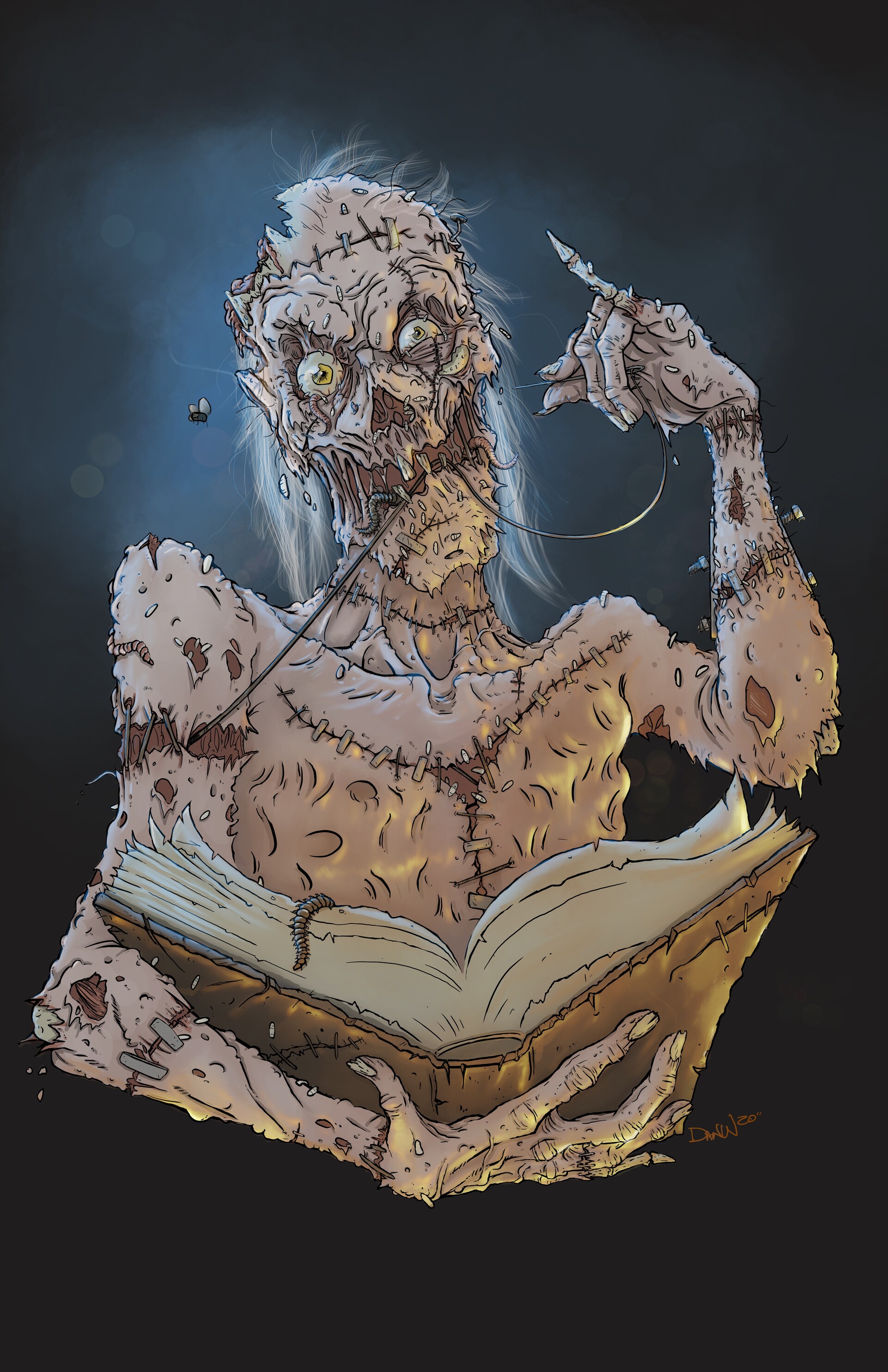 Dan Waldron Crypt Keeper Illustration