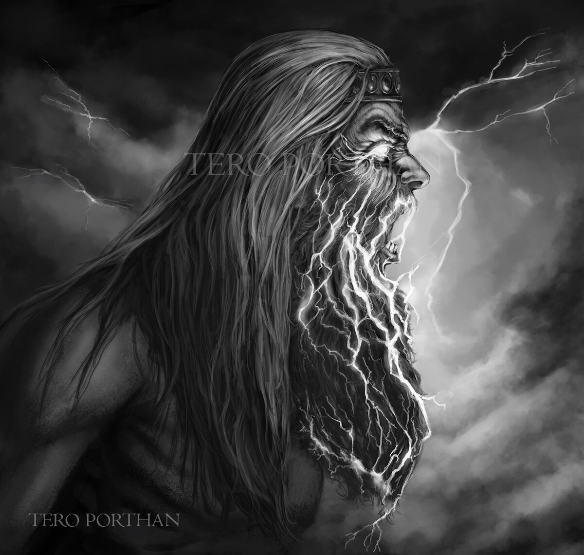 ArtStation - Ukko, Finnish God of Thunder