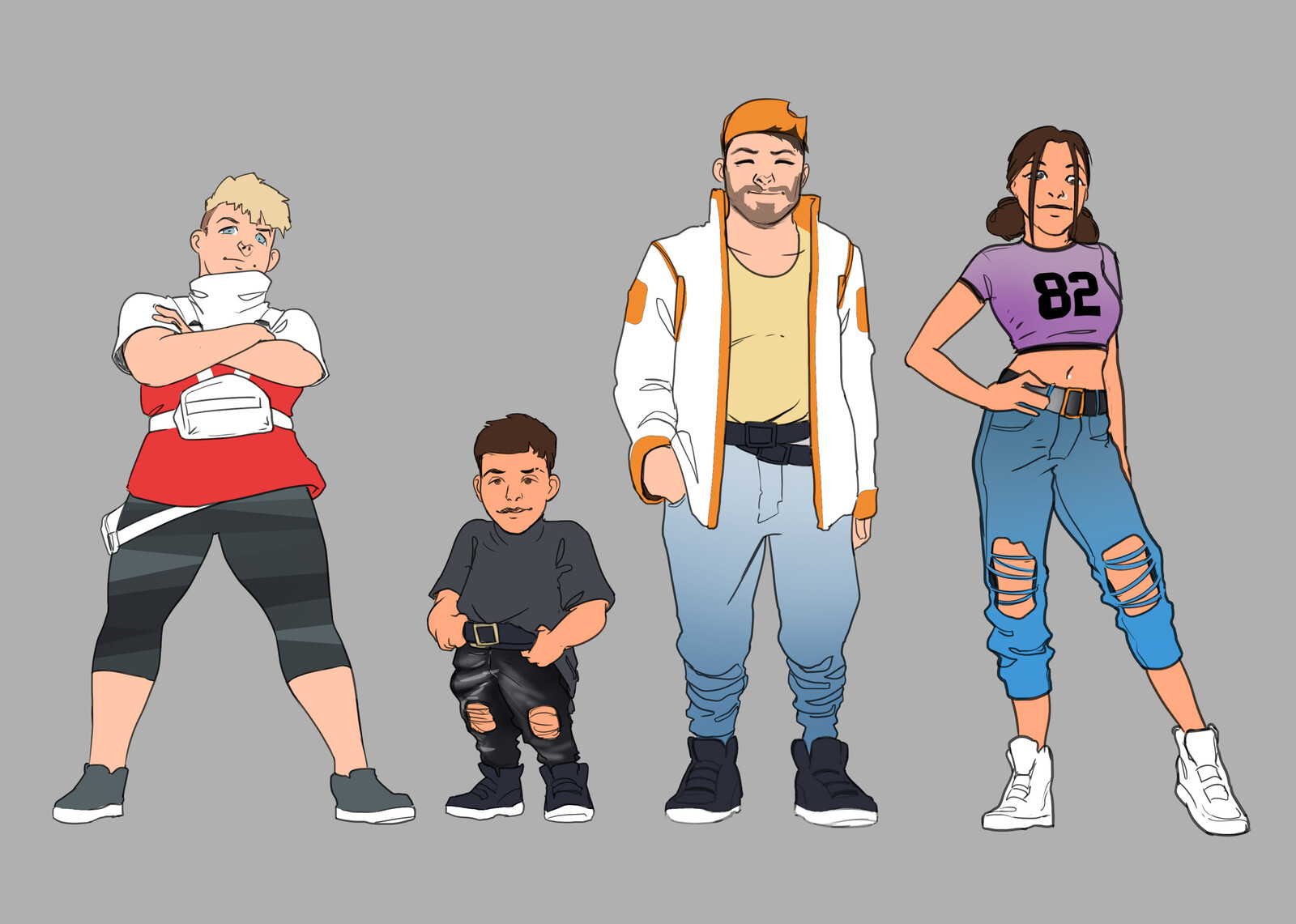 Character Lineup and final designs