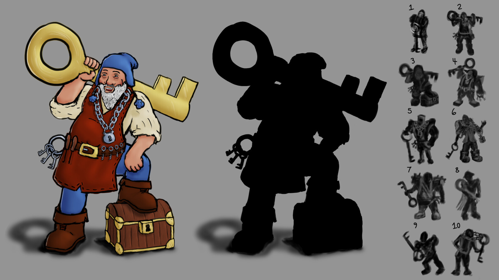 Concept art and thumbnails.