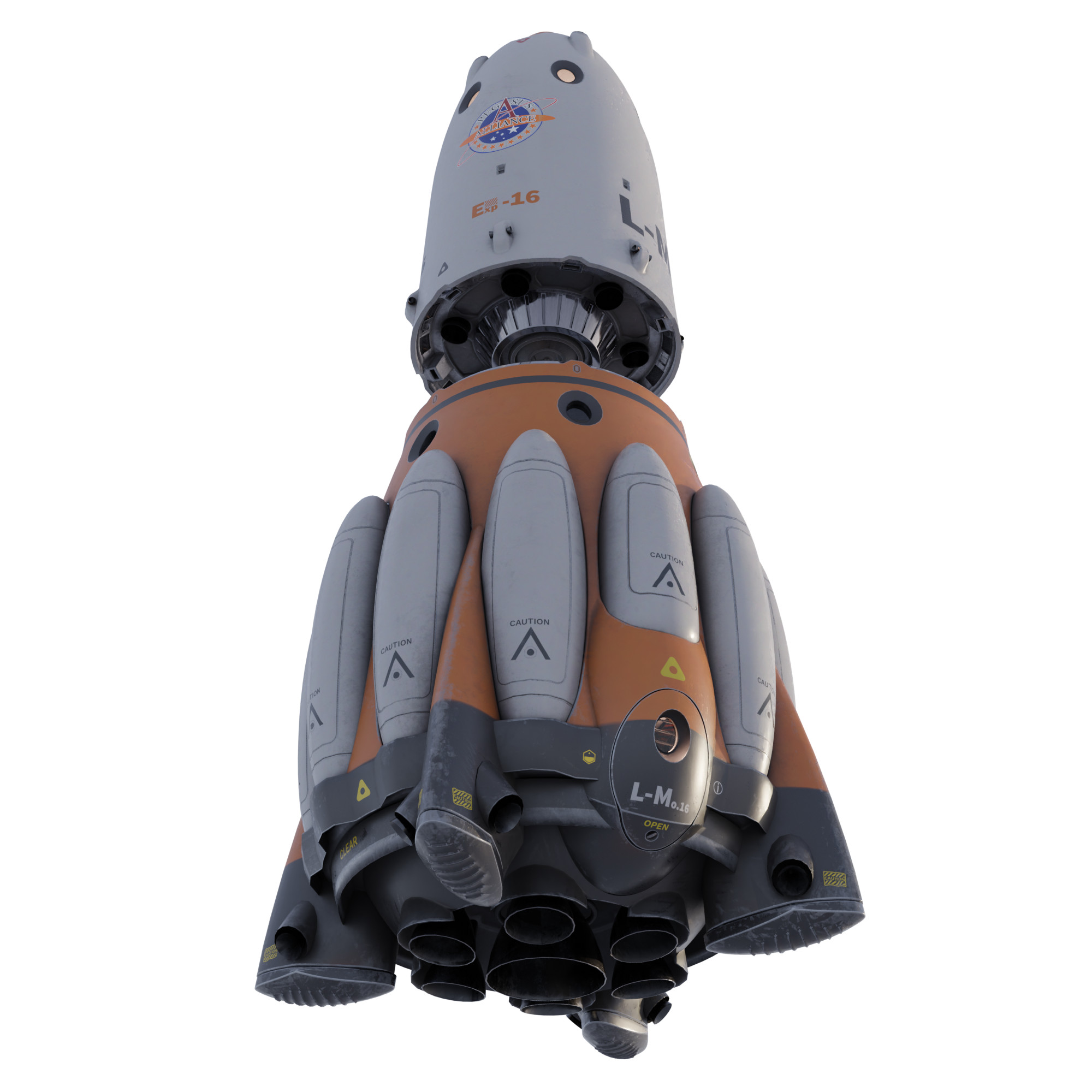 Rocket landing Module - available on Turbosquid.com