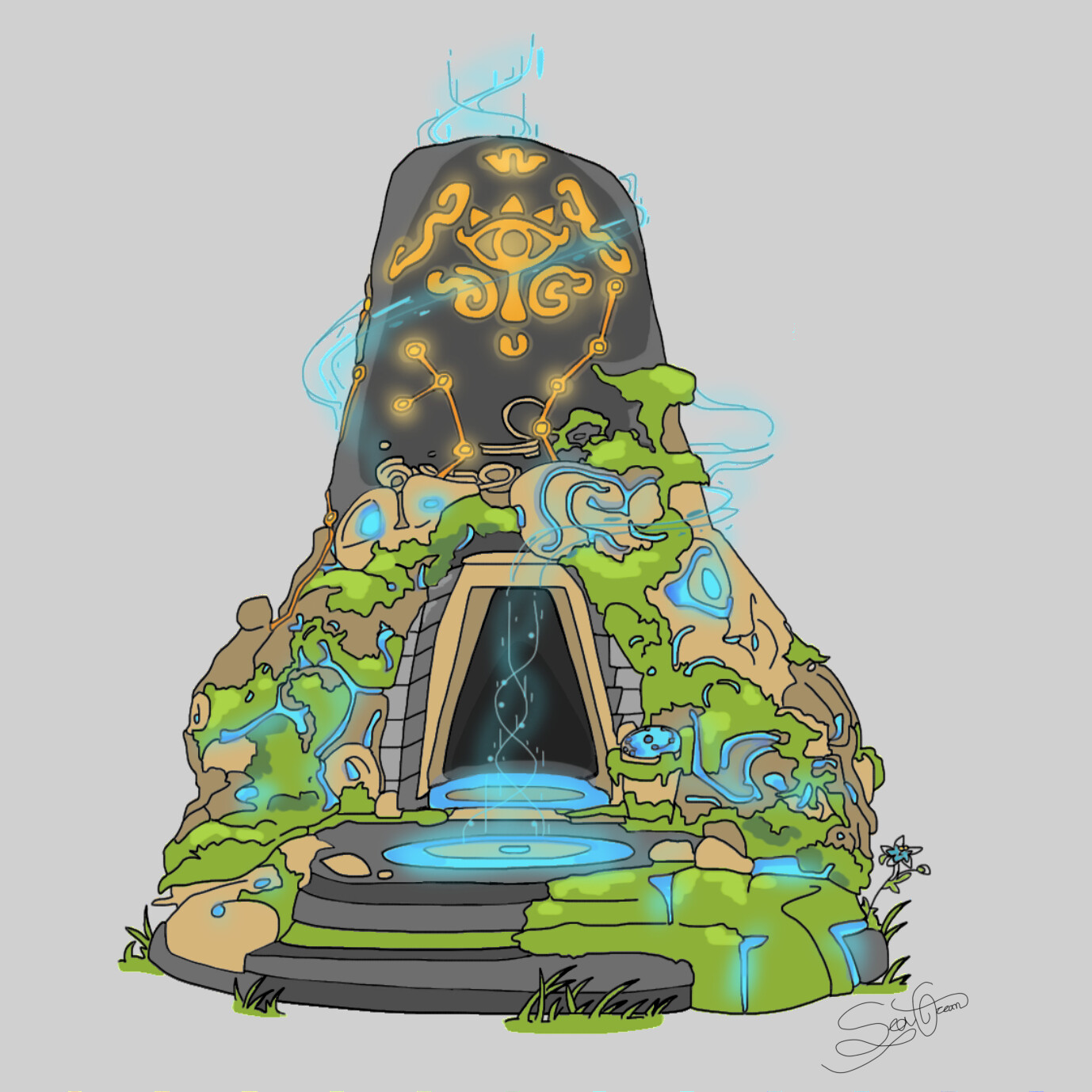 ArtStation - Breath of the Wild (Ancient Shrine)