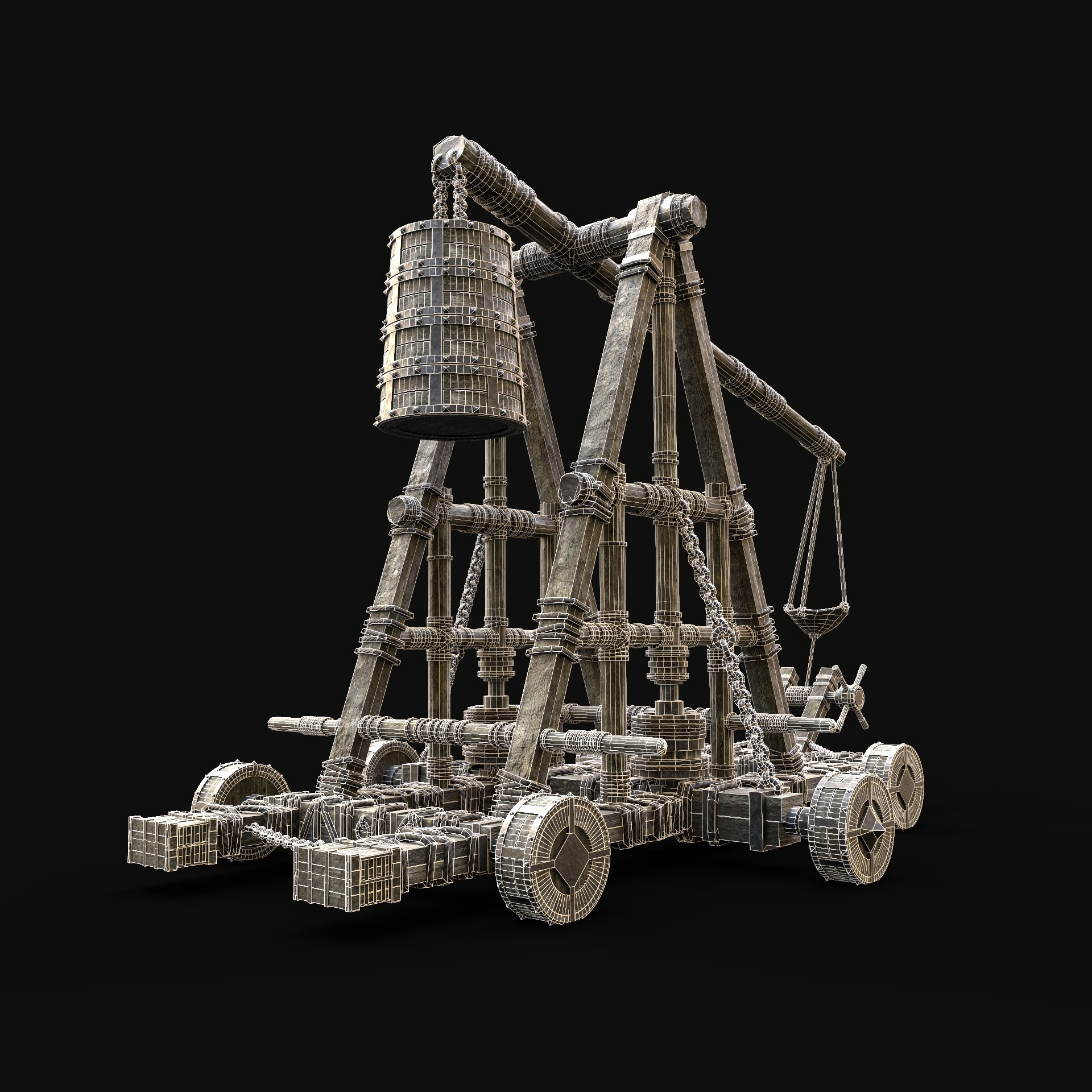 Siege machines 1.20 1. Катапульта баллиста требушет. besiege требушет. требушет средневековья. требушет 3д модель.