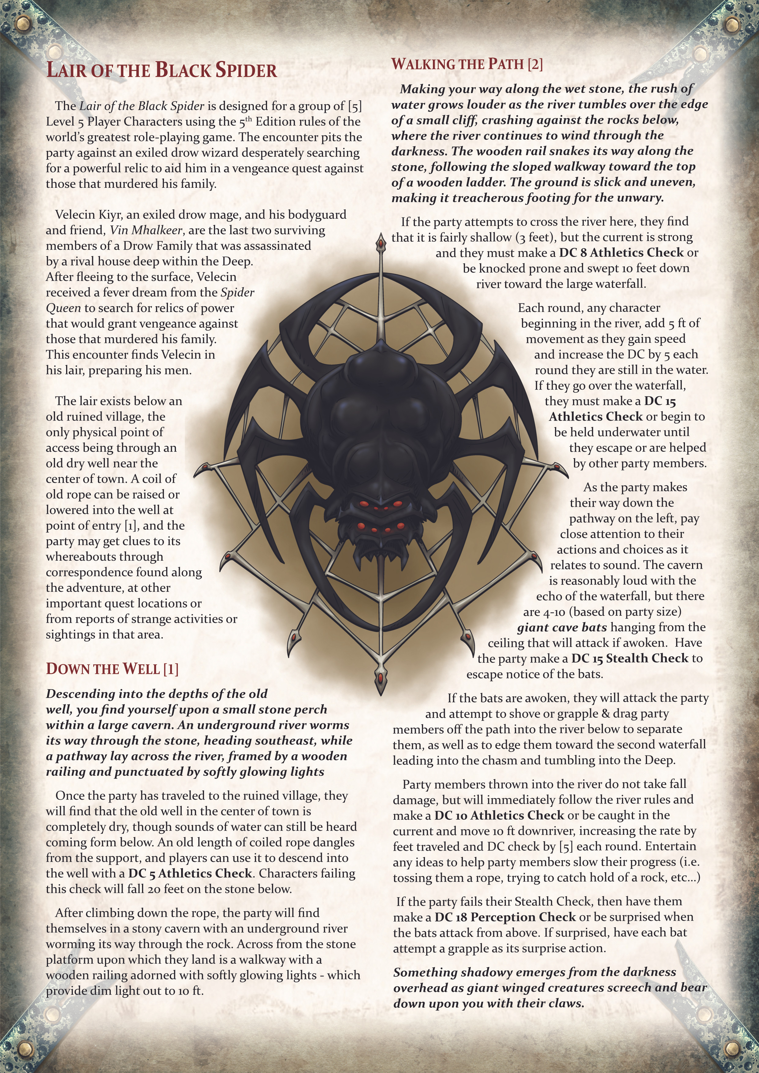 Illustrations by Dean Spencer, writing/layout/map art by me.