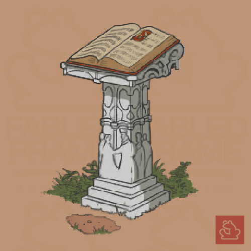 Lectern Game Asset 