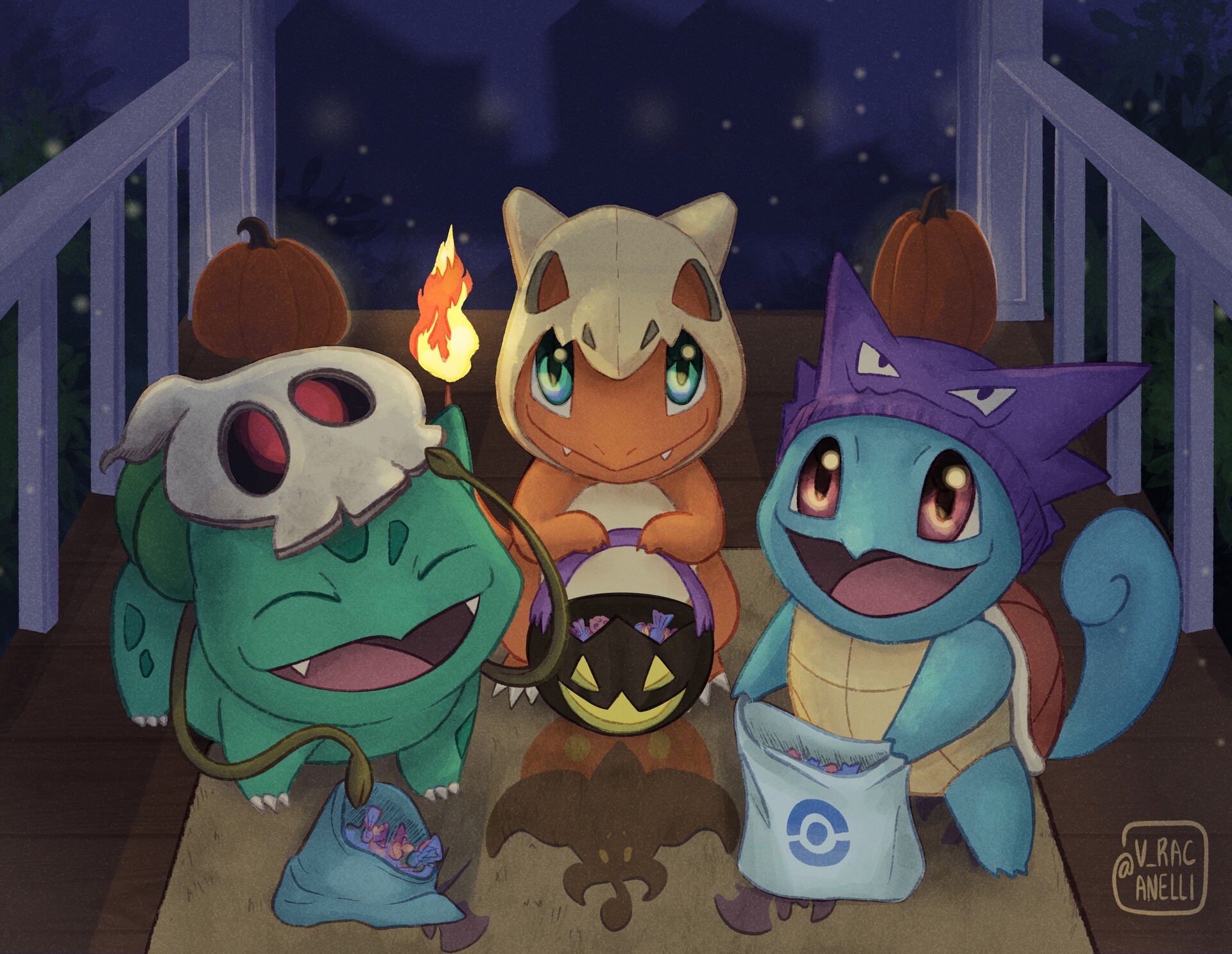 Halloween Bulbasaur Cosplay as Witch Pokemon Unite 