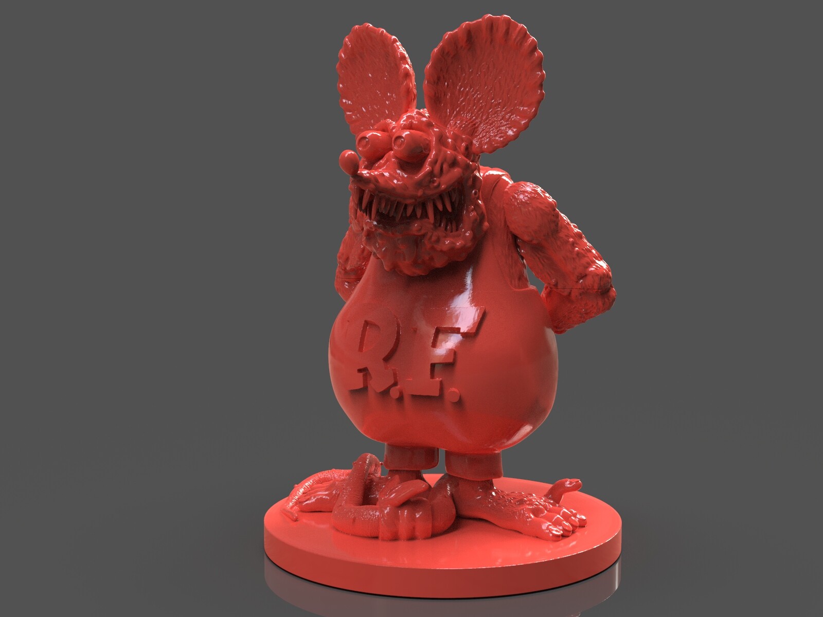 ArtStation - Rat Fink Sculpture ArtStation - Rat Fink Sculpture