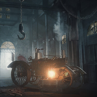 Igor kirdeika igorkirdeika artstationjam onceuponatime redhoodtales 003barninteriorenvconcept