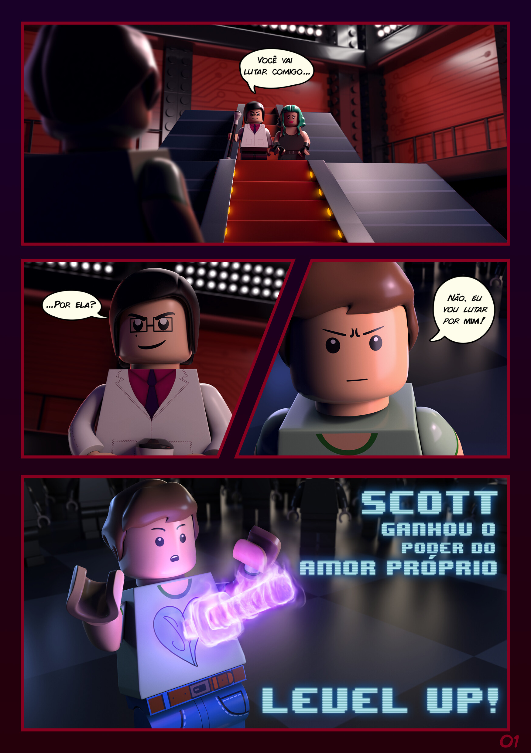 ArtStation Scott Pilgrim Comic Book Lego Version