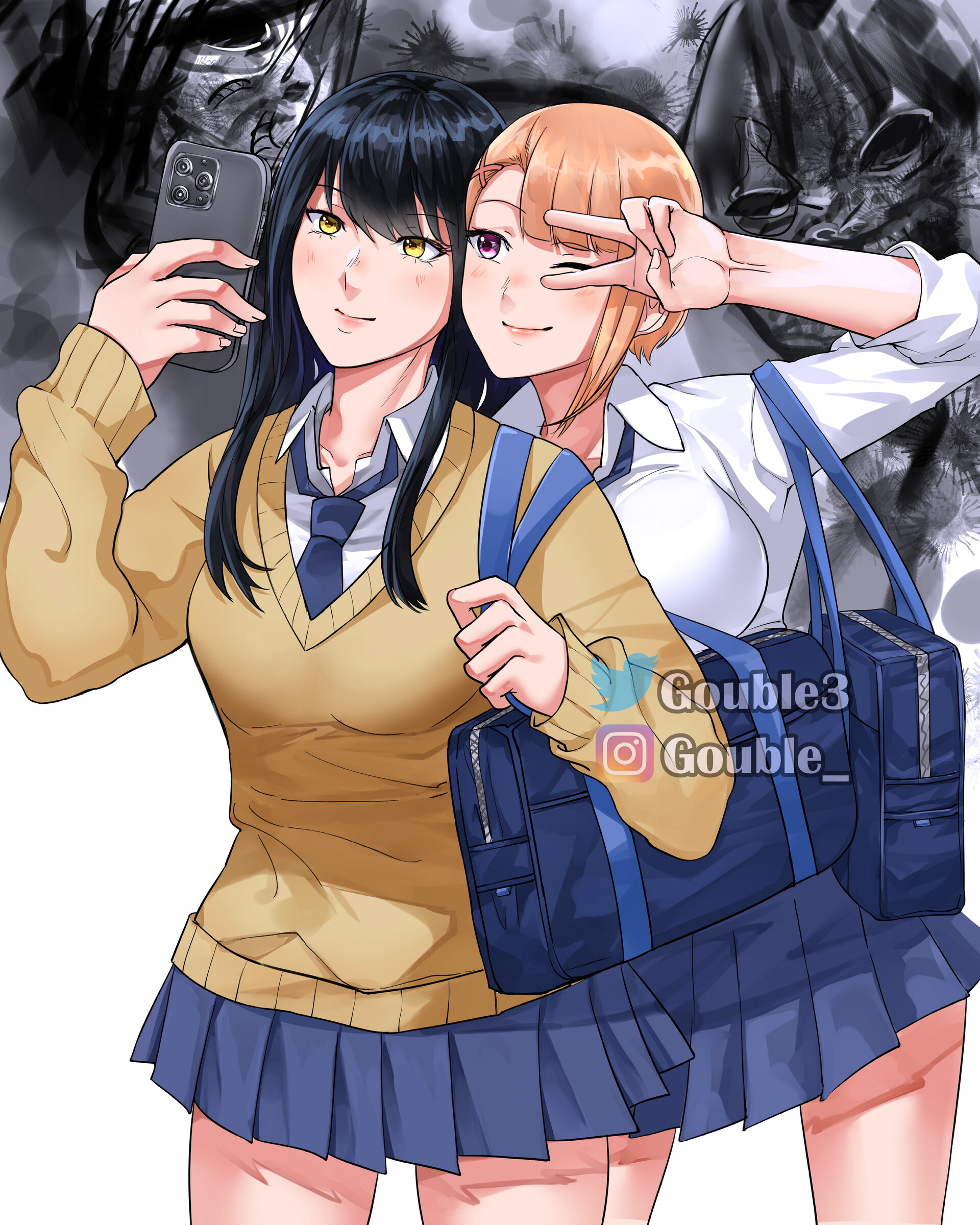 ArtStation - Miko Yotsuya and Hana Yurikawa